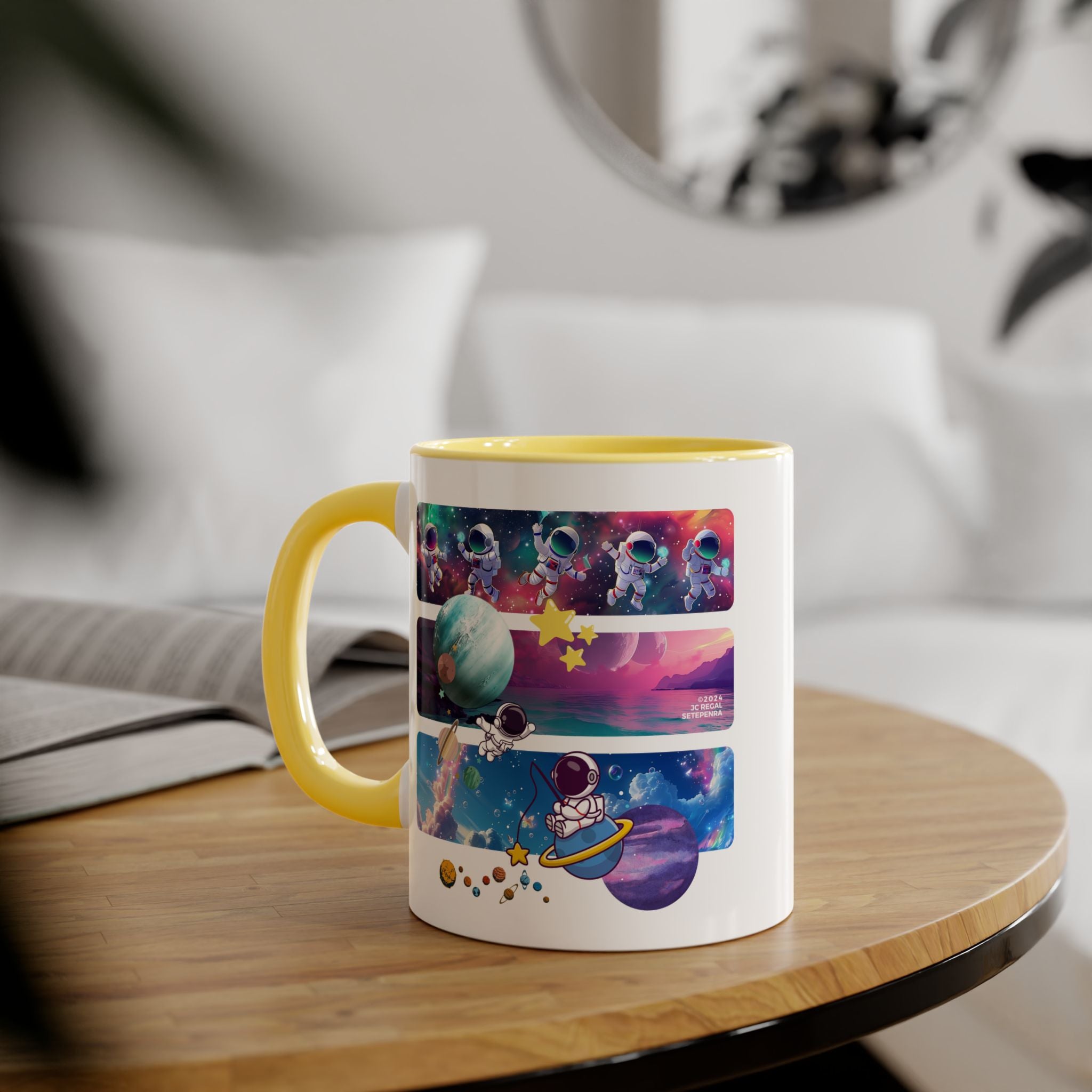 Astro Cosmo Accent Mug, 11oz (Various Colors)