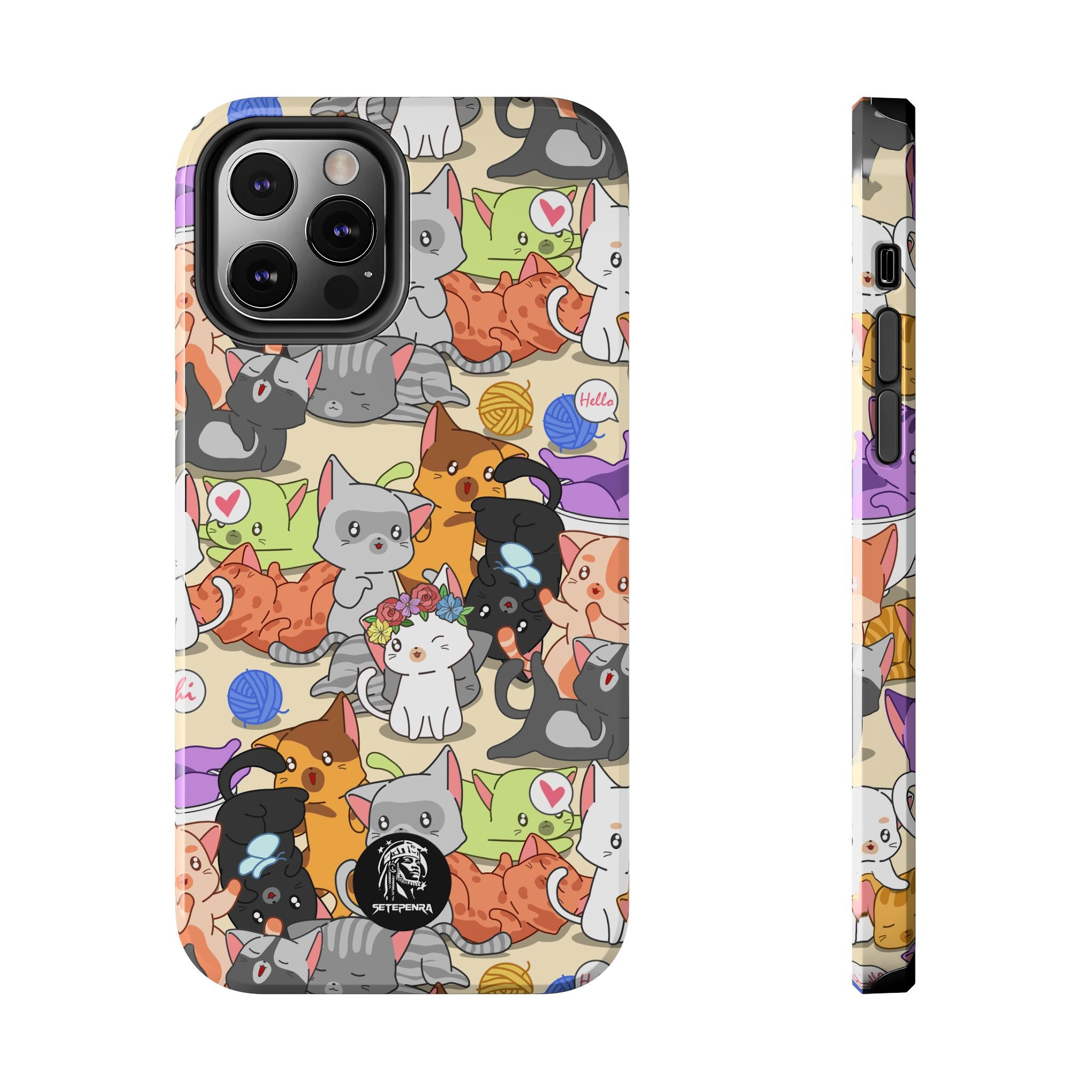 Cats A Lot Tough Phone Case (For iPhone, Galaxy & More) SETEPENRA Phone Case.