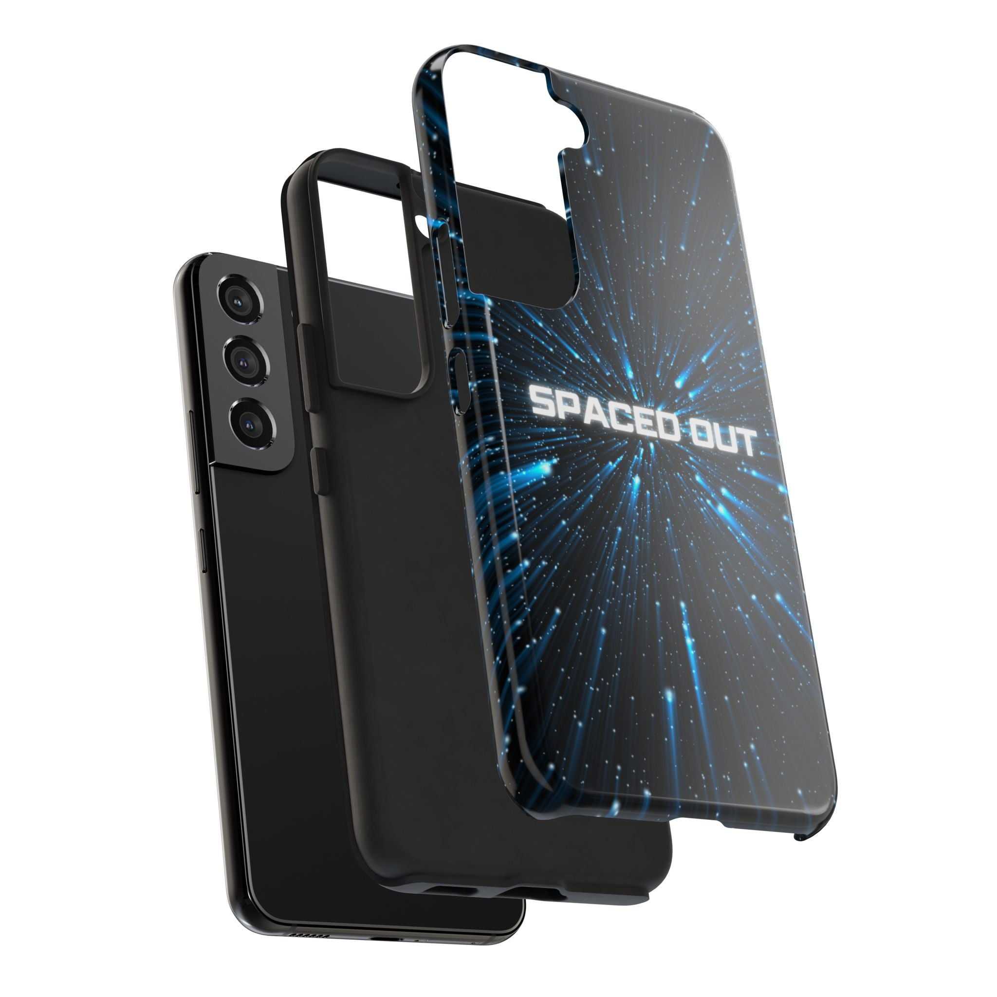 Spaced Out Tough Phone Case — Cosmic Space Warp Protective Cover
