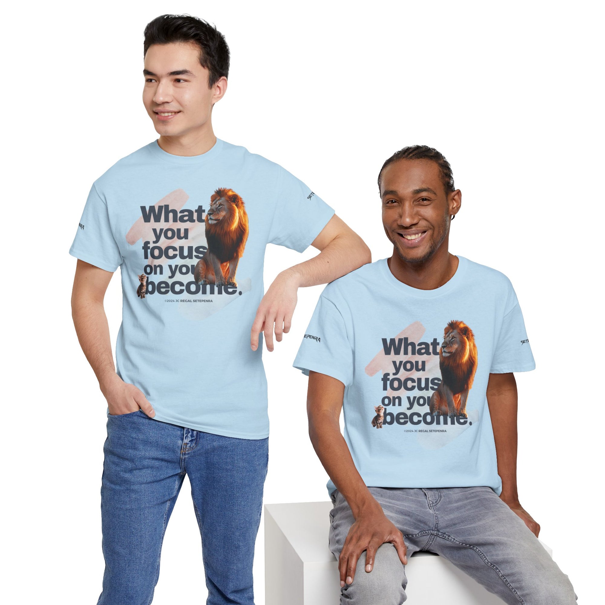 What You Focus On You Become Unisex Heavy Cotton Tee