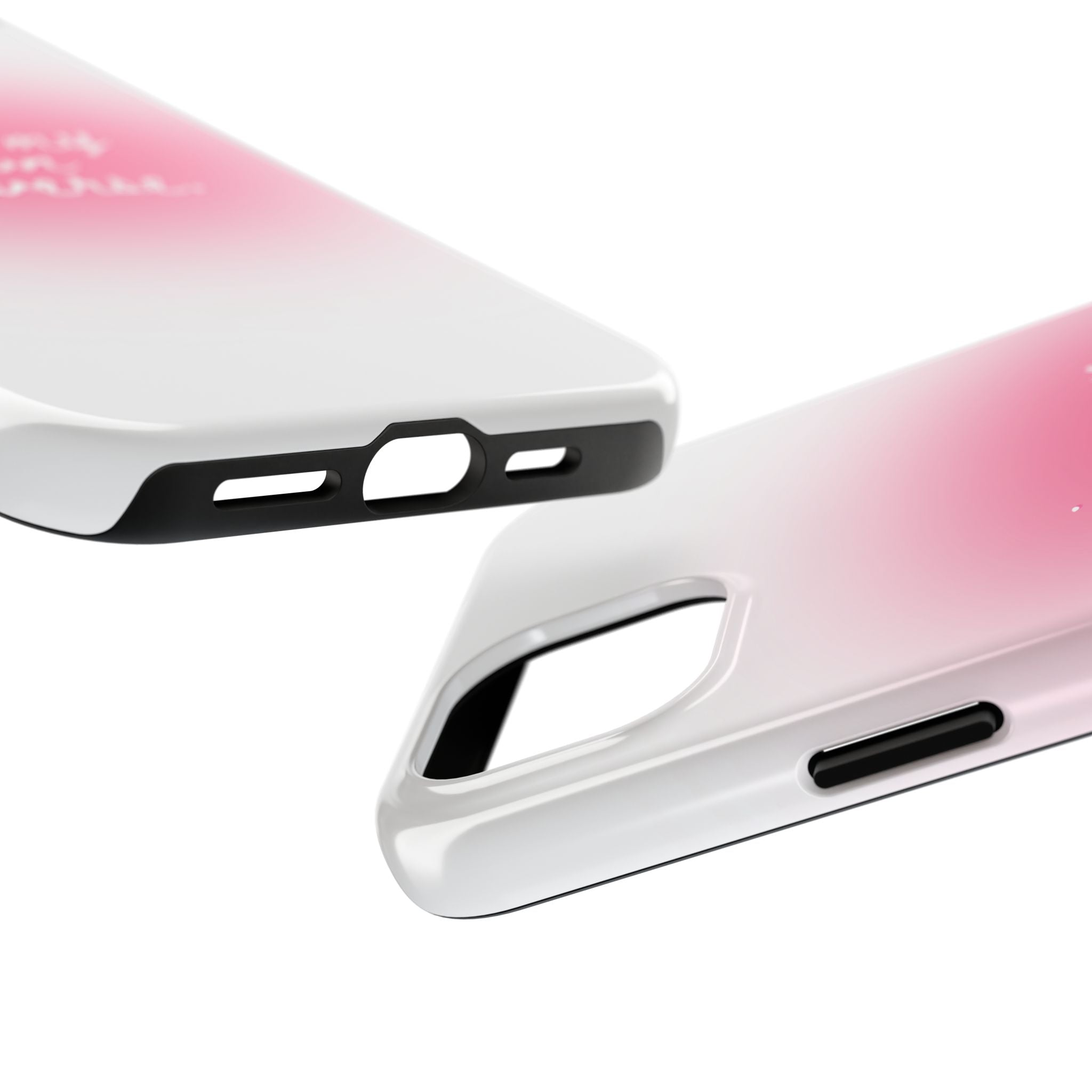 I Am My Own Universe — Pink On White Protective Cover Tough Phone Case