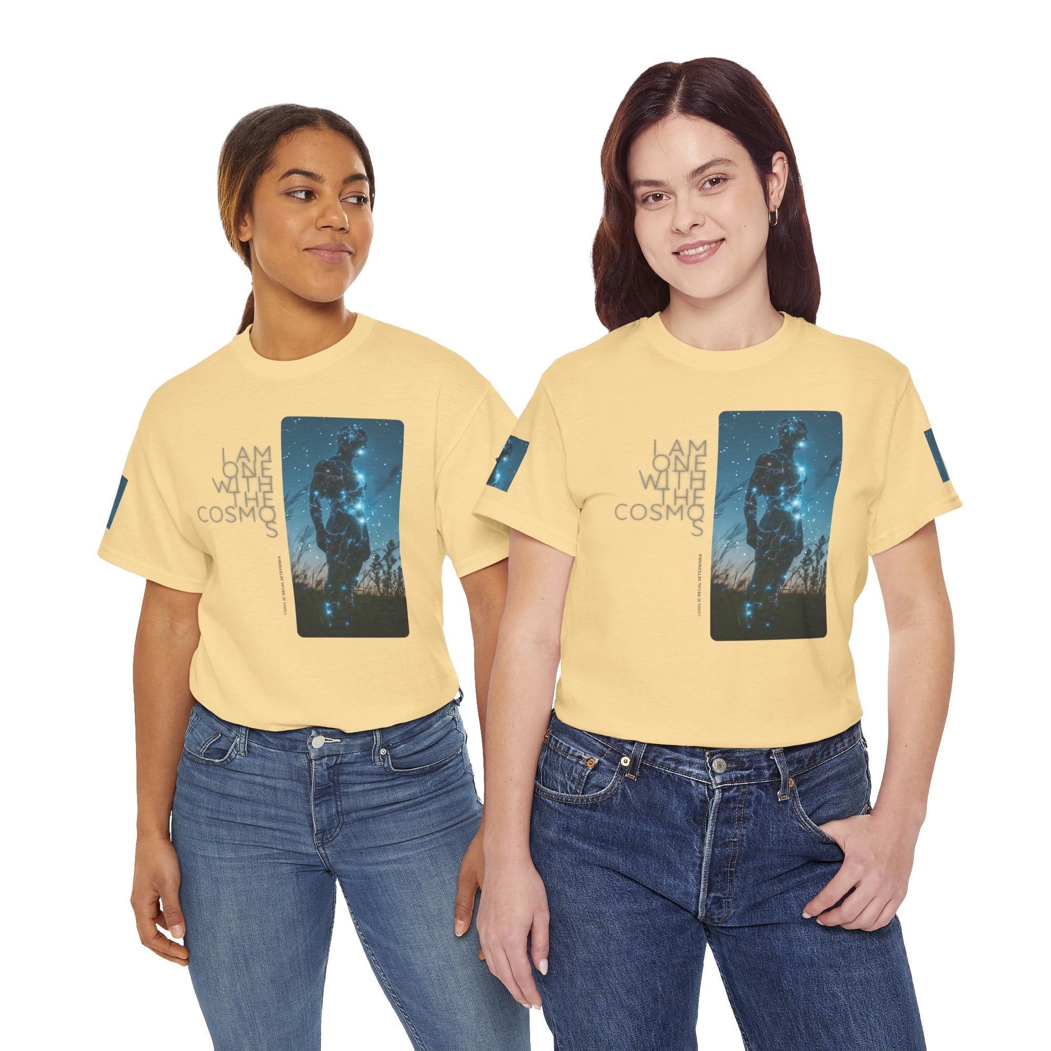 One With The Cosmos Unisex Heavy Cotton Tee