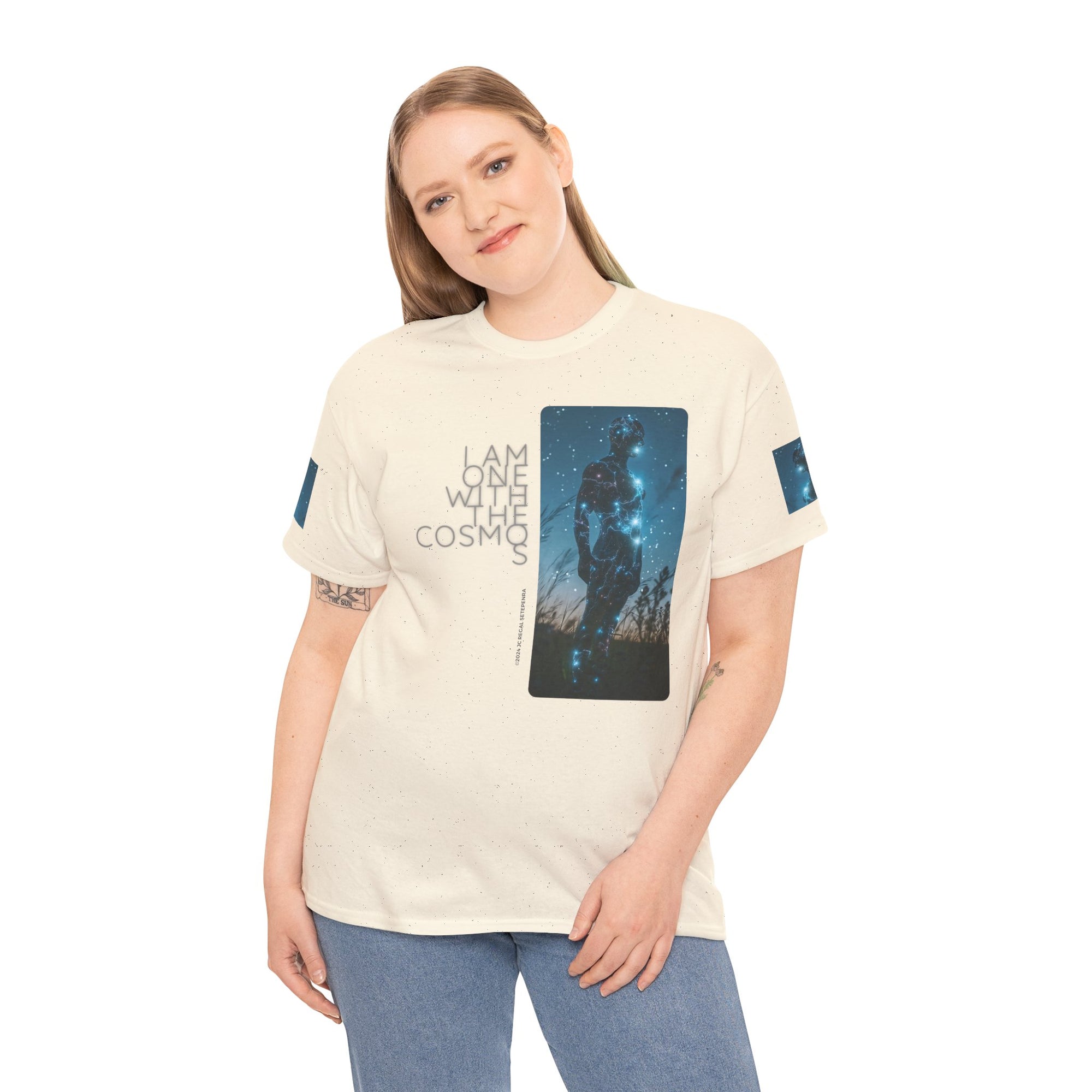One With The Cosmos Unisex Heavy Cotton Tee