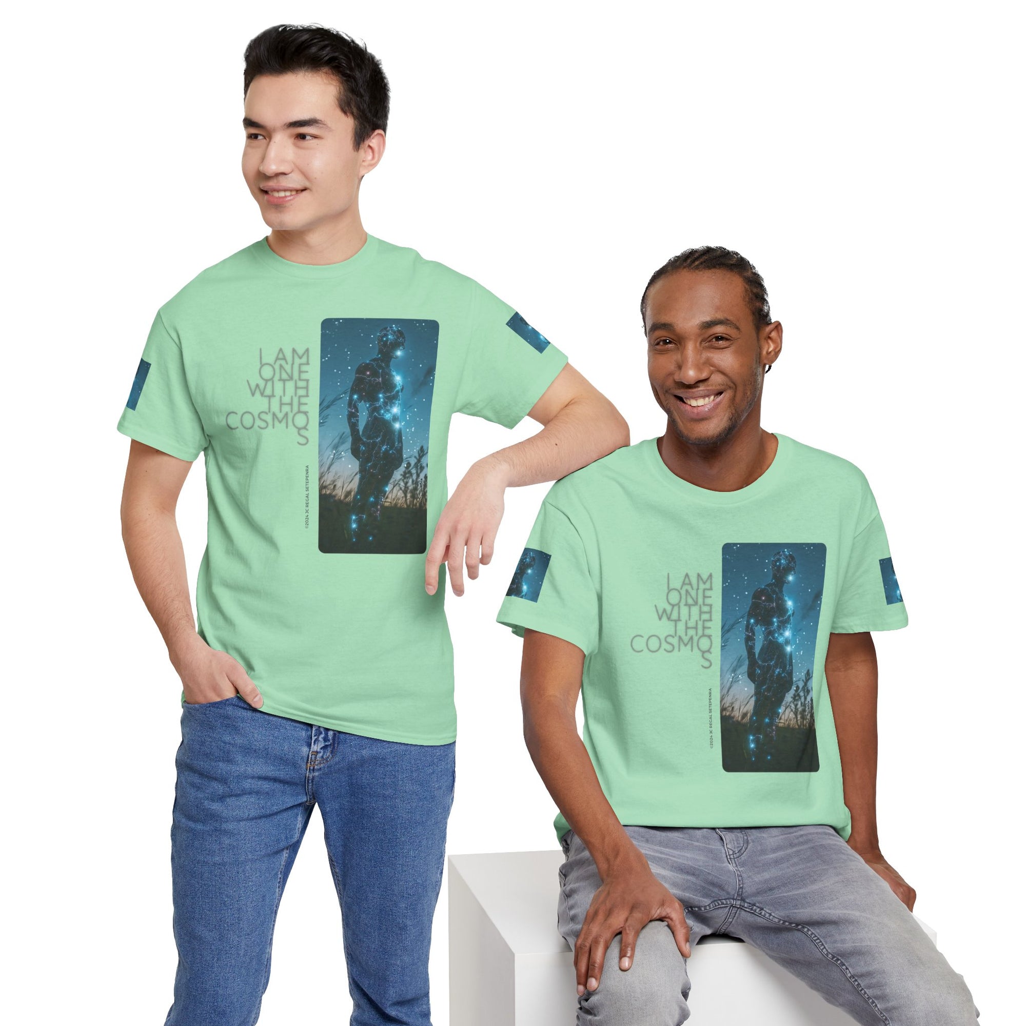 One With The Cosmos Unisex Heavy Cotton Tee