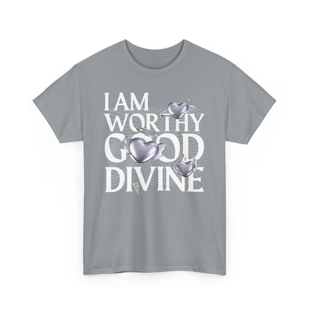 I AM WORTHY GOOD DIVINE Unisex Heavy Cotton Tee SETEPENRA T-Shirt.