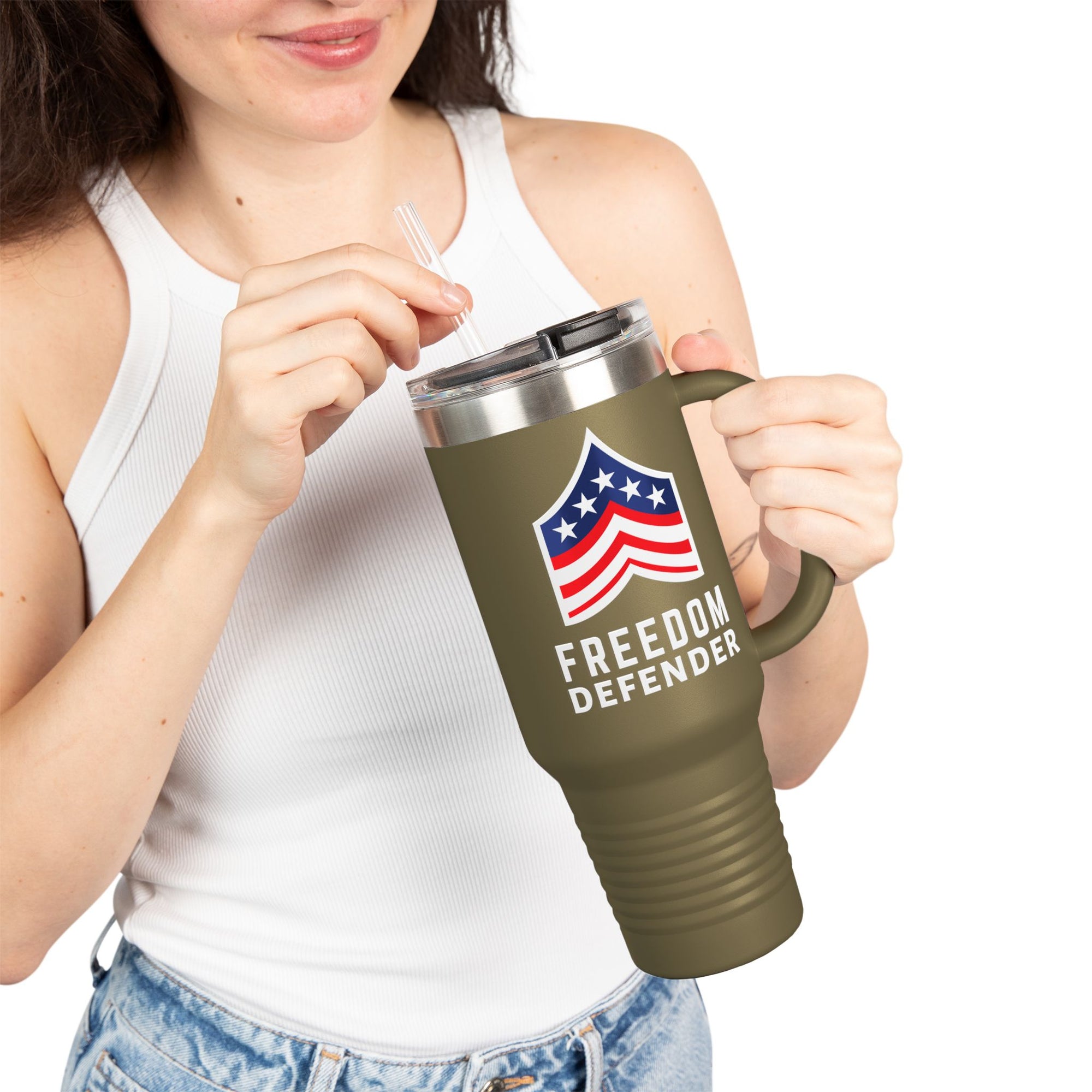 Freedom Defender Insulated Travel Mug, 40oz