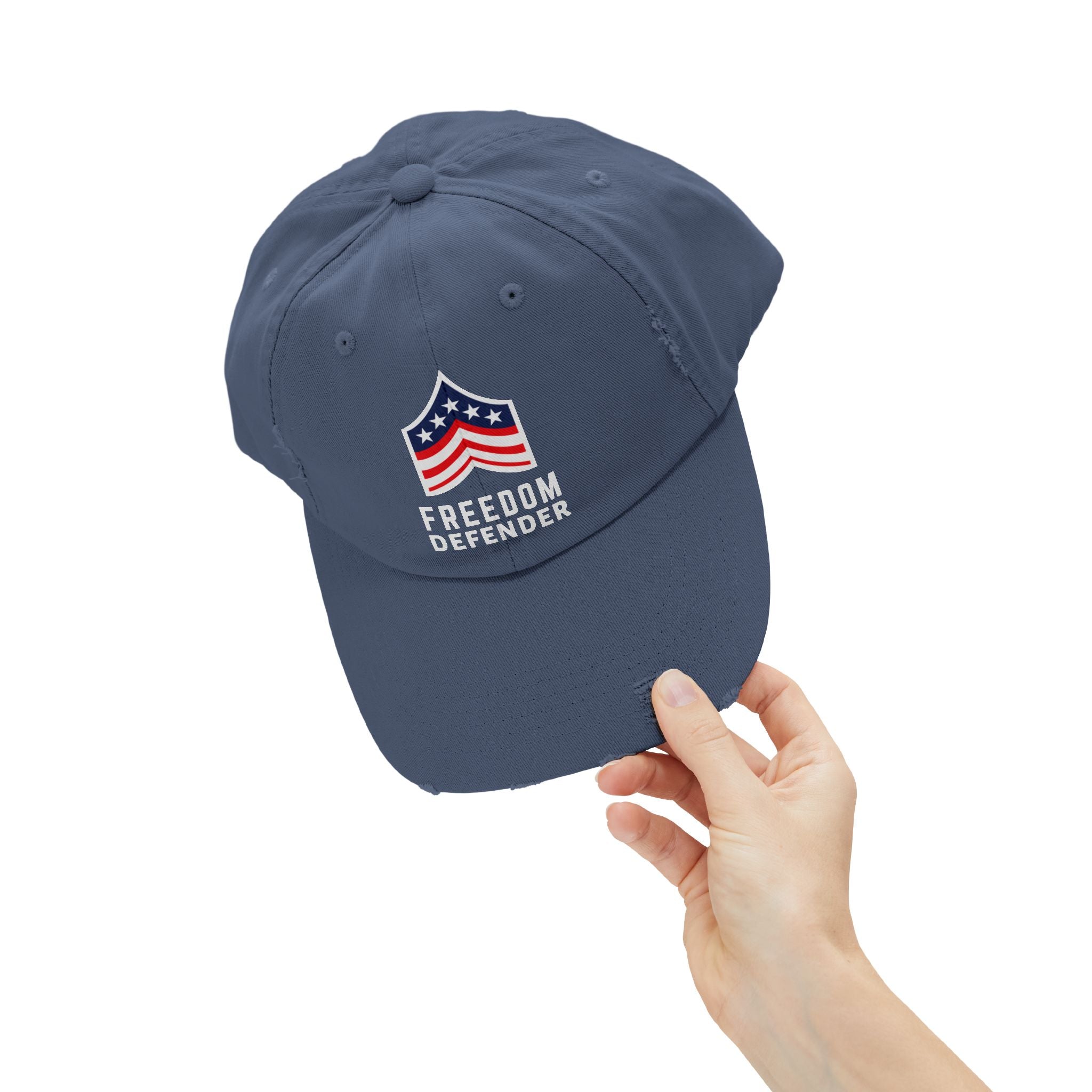 Freedom Defender Unisex Distressed Cap