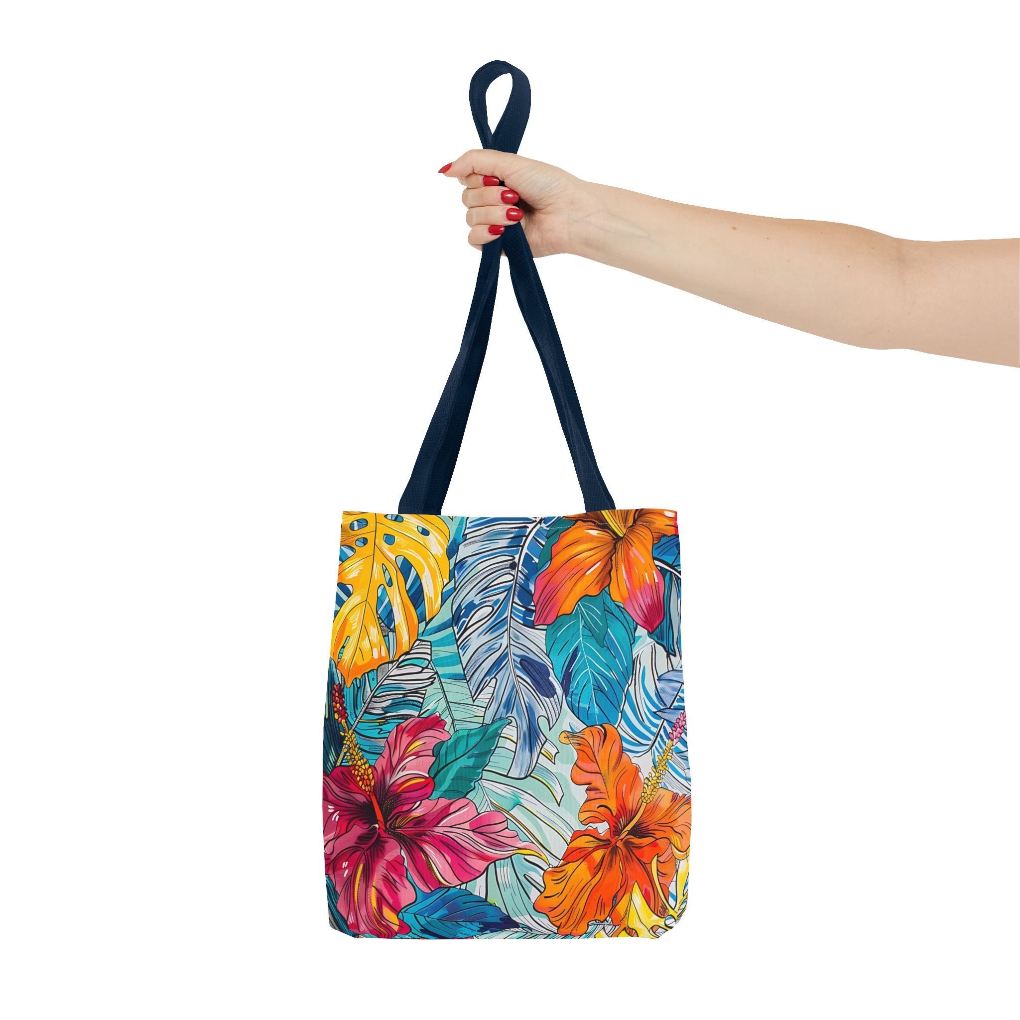 Monstera Hibiscus Tote Bag