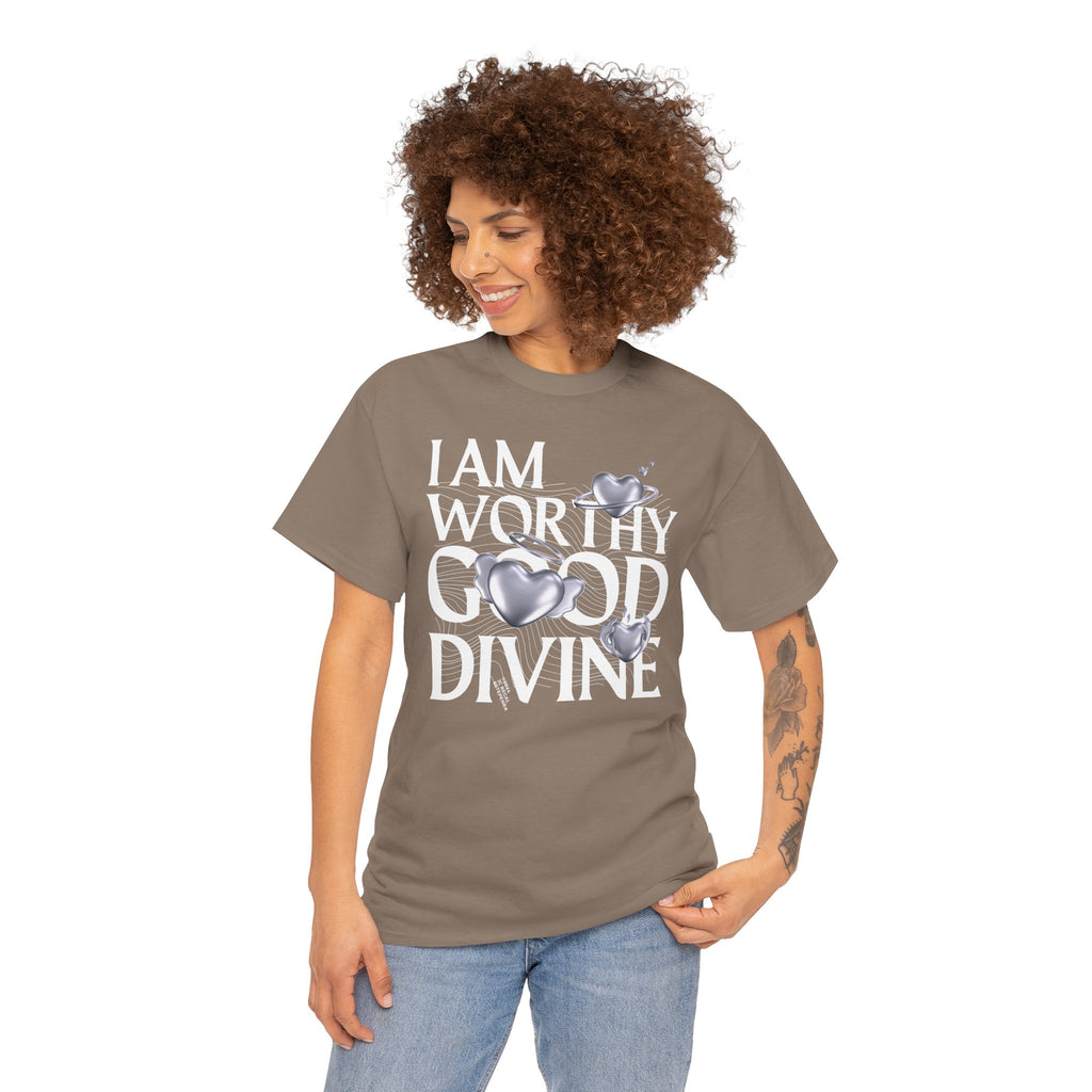 I AM WORTHY GOOD DIVINE Unisex Heavy Cotton Tee