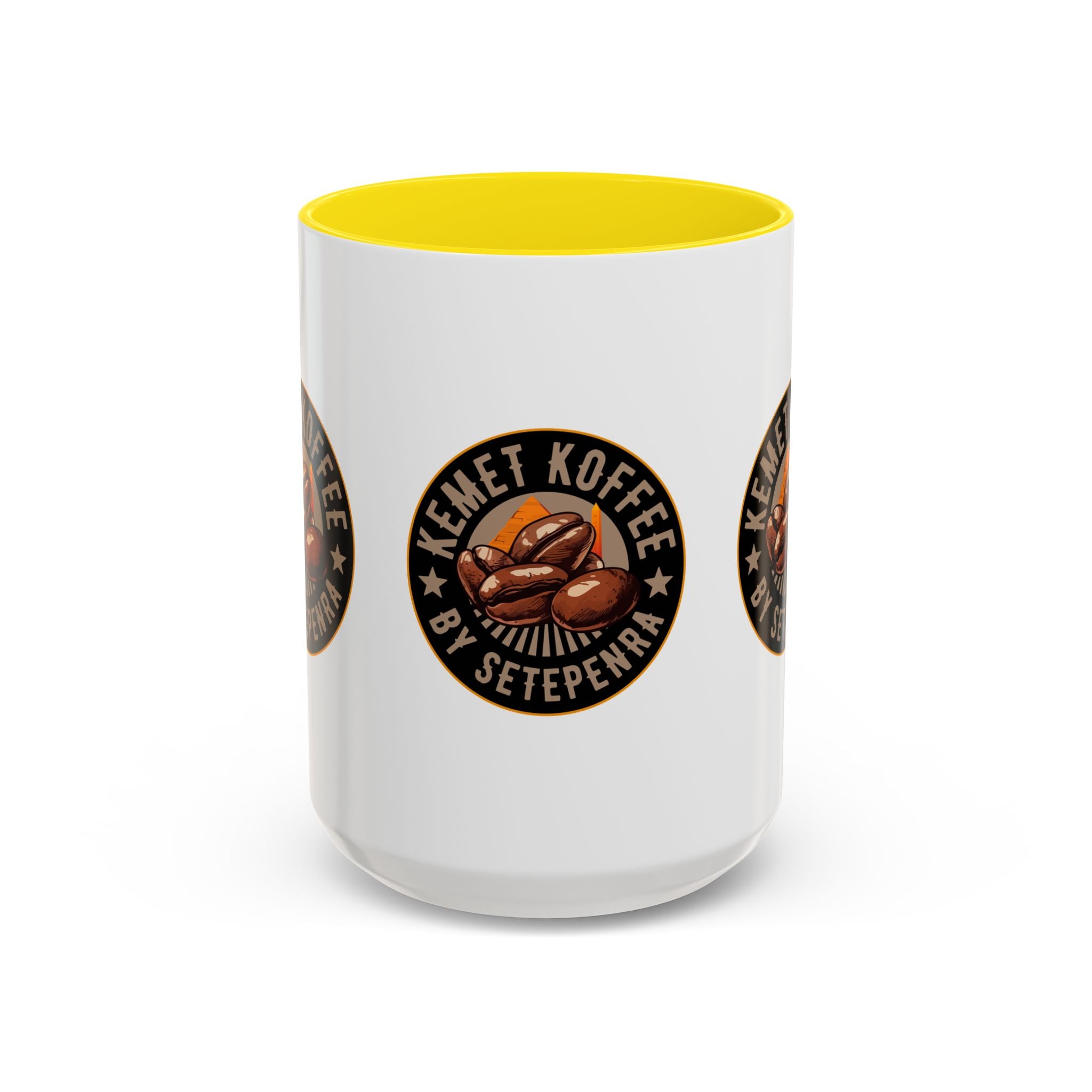 Kemet Koffee By Setepenra Accent Coffee Mug, 11oz, 15oz (Various Colors)