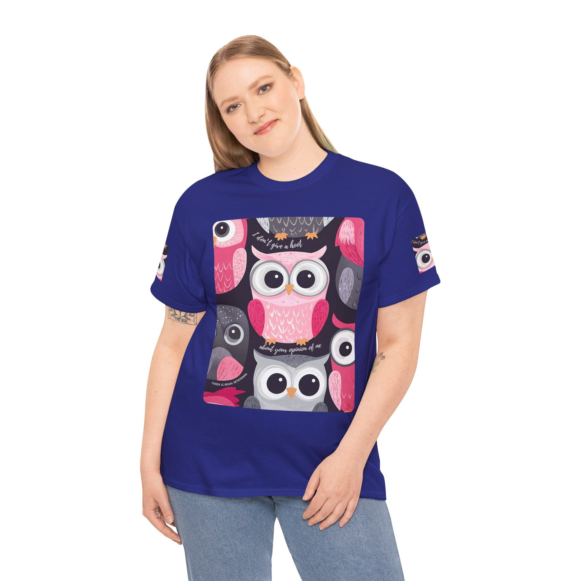 Don't Give A Hoot Unisex Heavy Cotton Tee