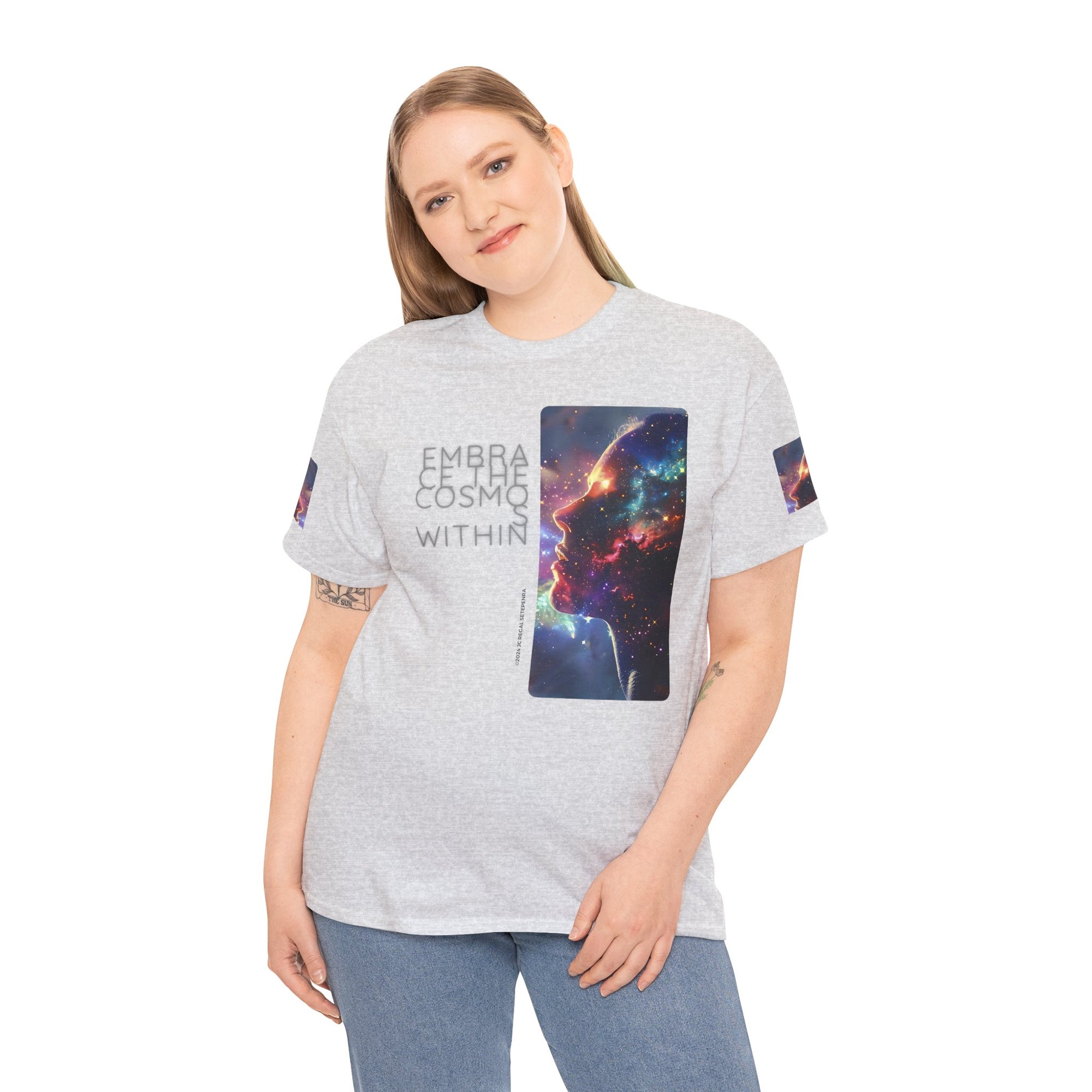 Embrace The Cosmos Within Unisex Heavy Cotton Tee