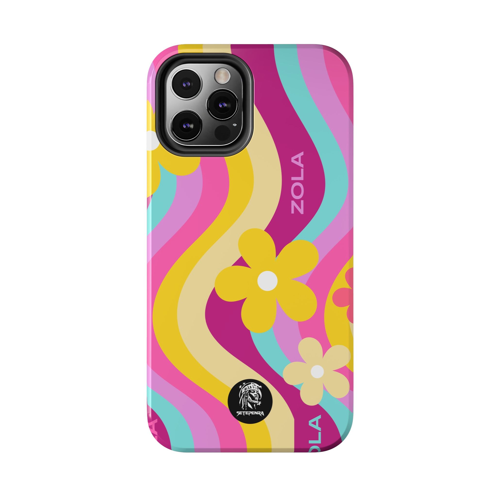 Zola Tough Phone Case (For iPhone, Galaxy & More) - Pink Wave