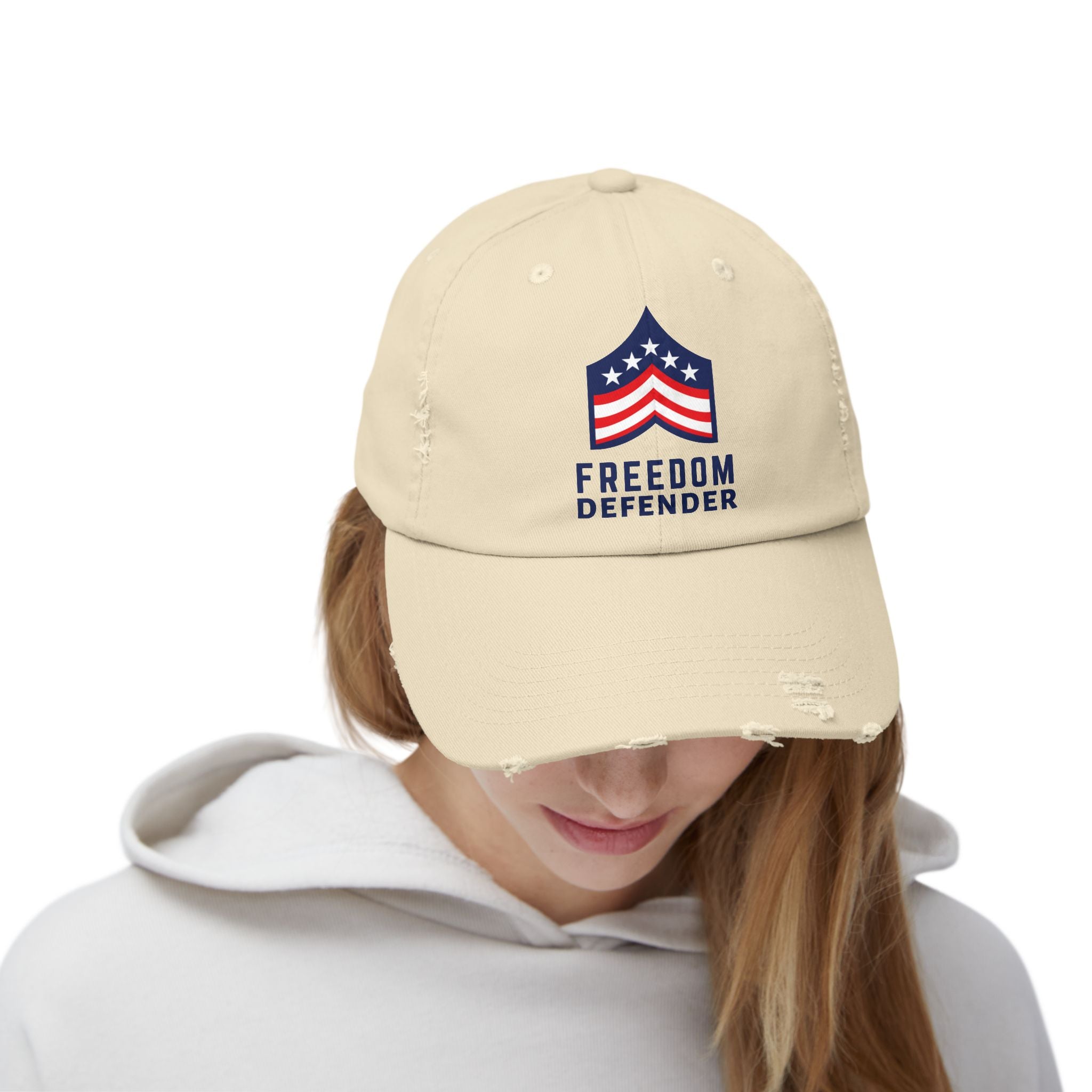 Freedom Defender Unisex Distressed Cap SETEPENRA Hats.