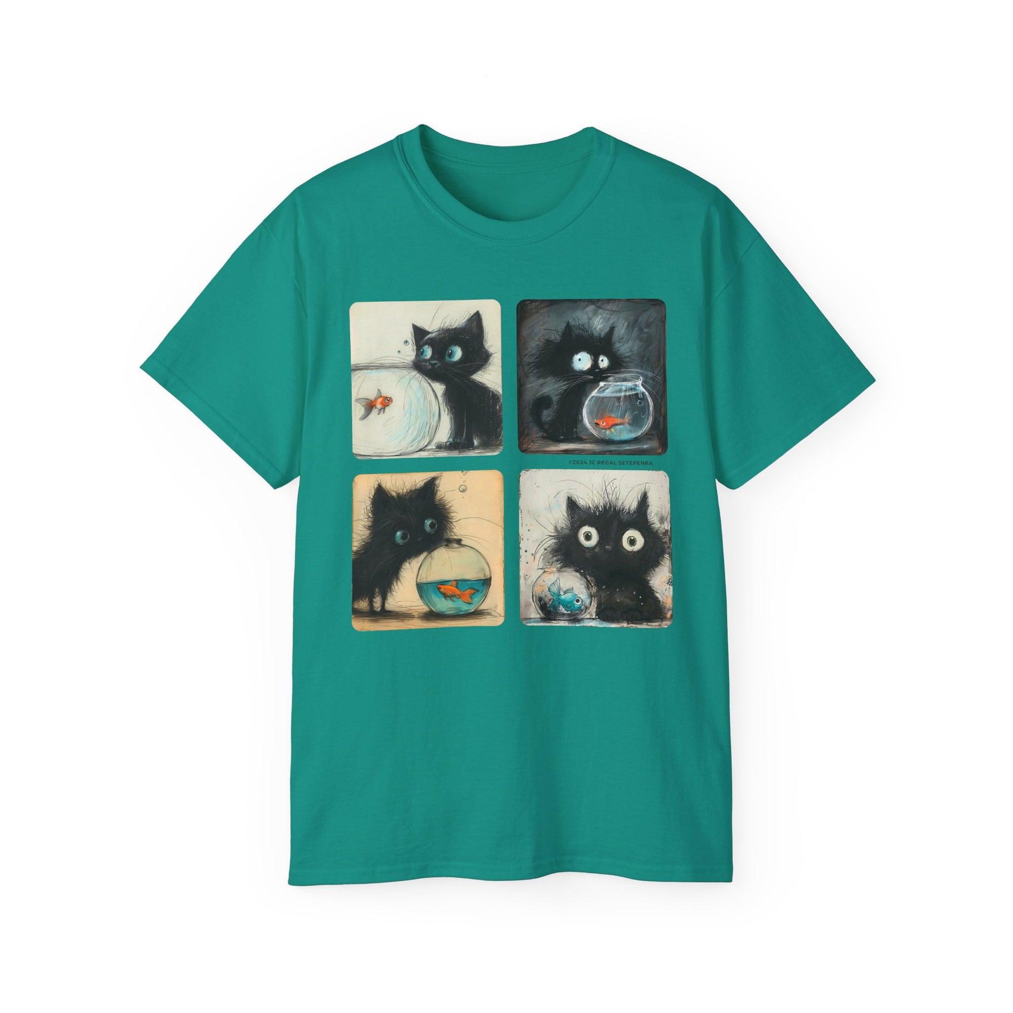 Fishy Kitty Unisex Ultra Cotton Tee SETEPENRA T-Shirt.