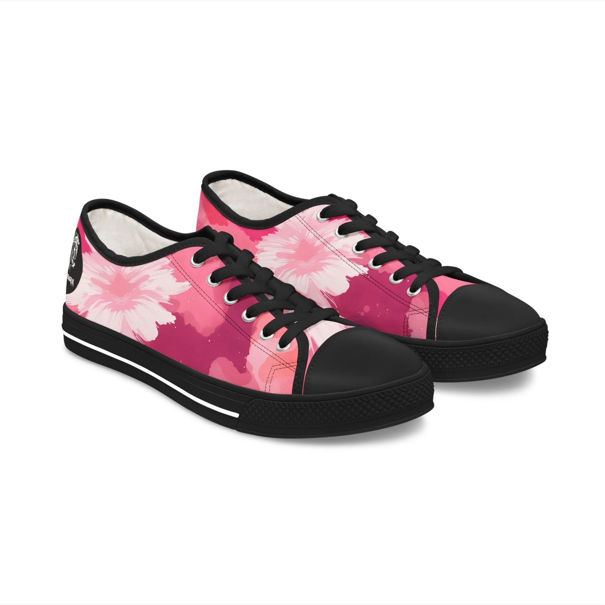 Pinking Bloom Women's Low Top Sneakers SETEPENRA Shoes.