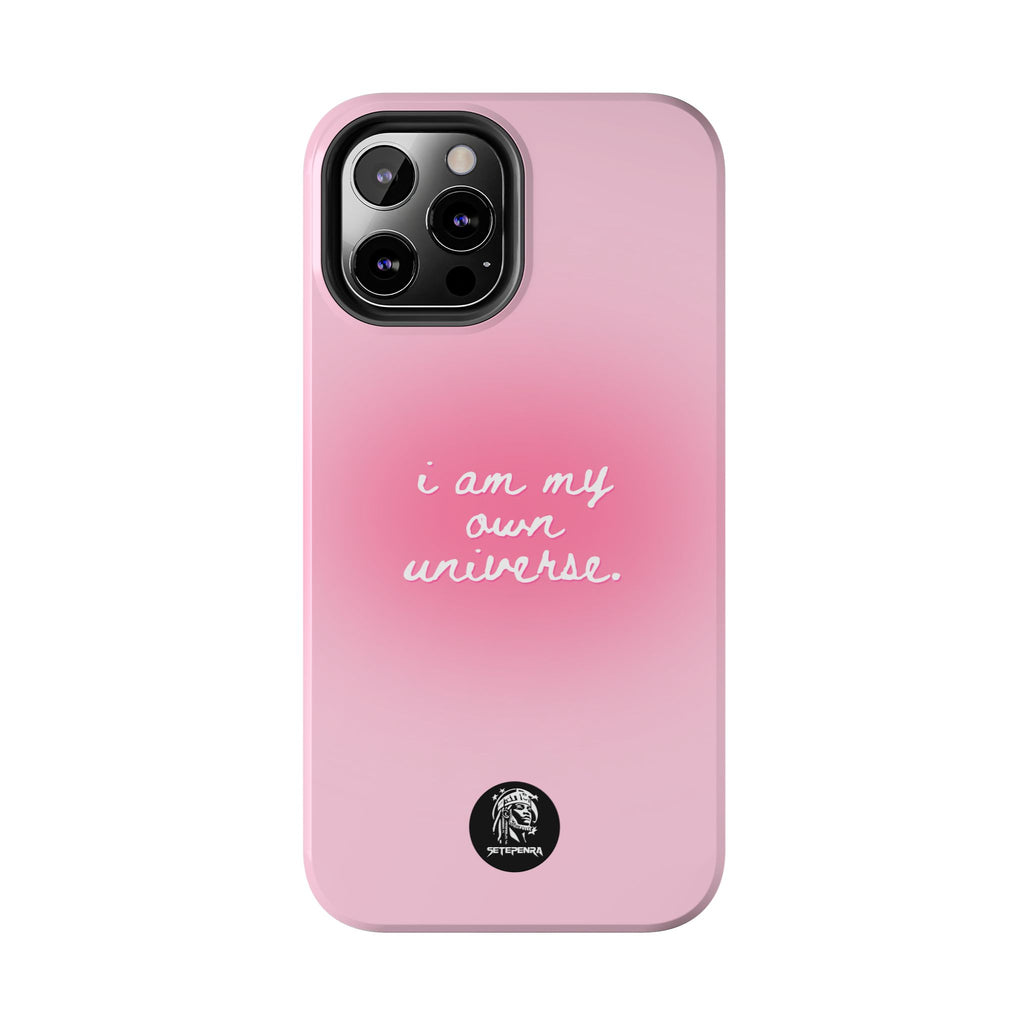 I Am My Own Universe Tough Phone Case (For iPhone, Galaxy & More) - Light Pink