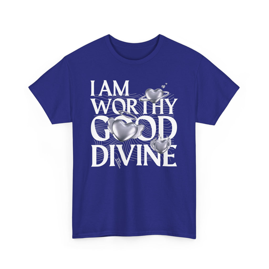 I AM WORTHY GOOD DIVINE Unisex Heavy Cotton Tee SETEPENRA T-Shirt.