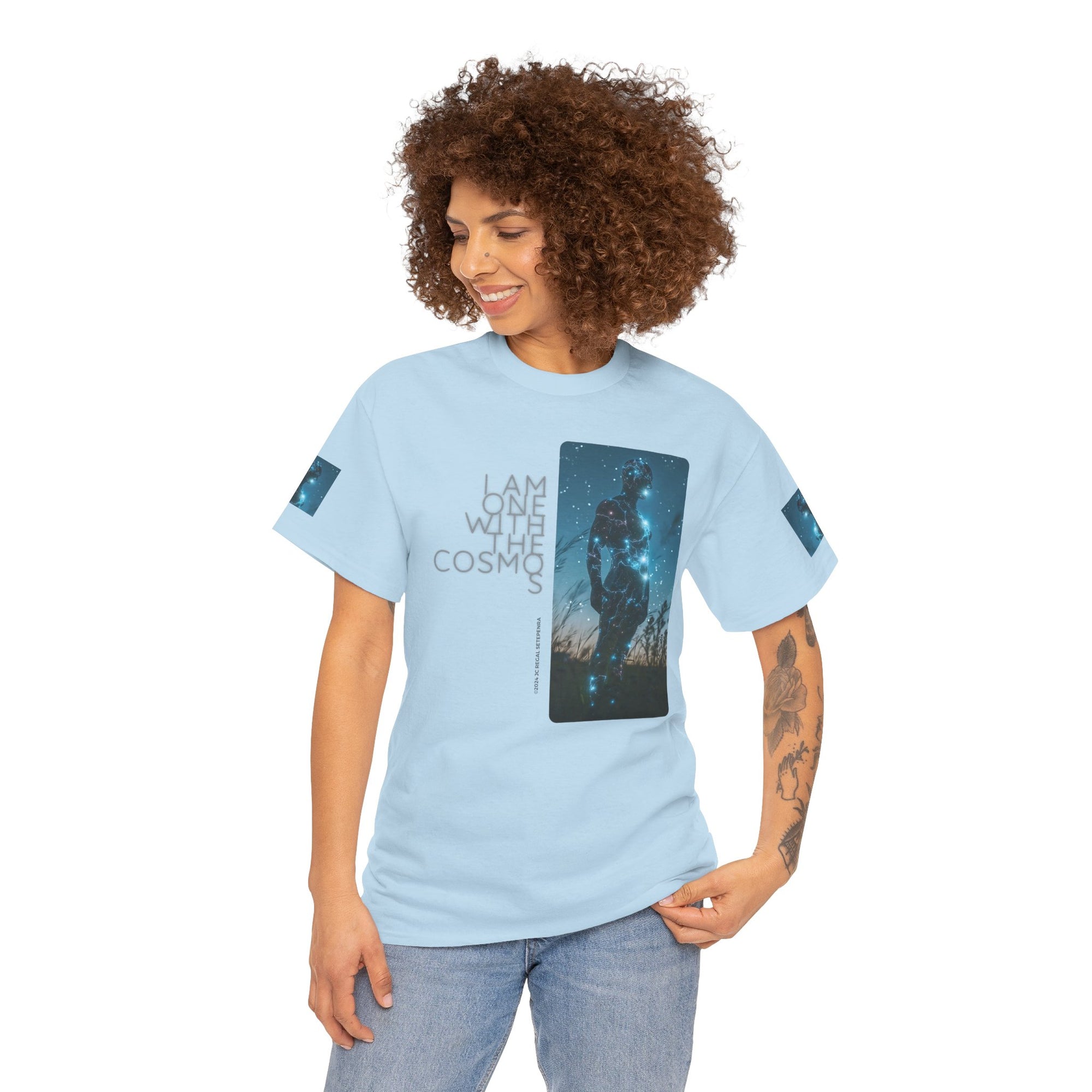 One With The Cosmos Unisex Heavy Cotton Tee
