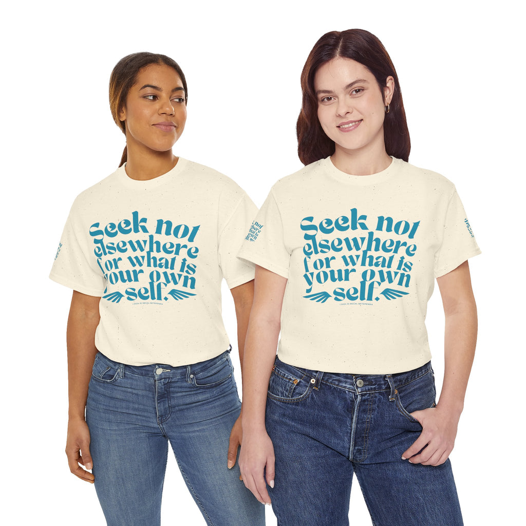 Seek Not Elsewhere (Aqua Edition) Unisex Heavy Cotton Tee