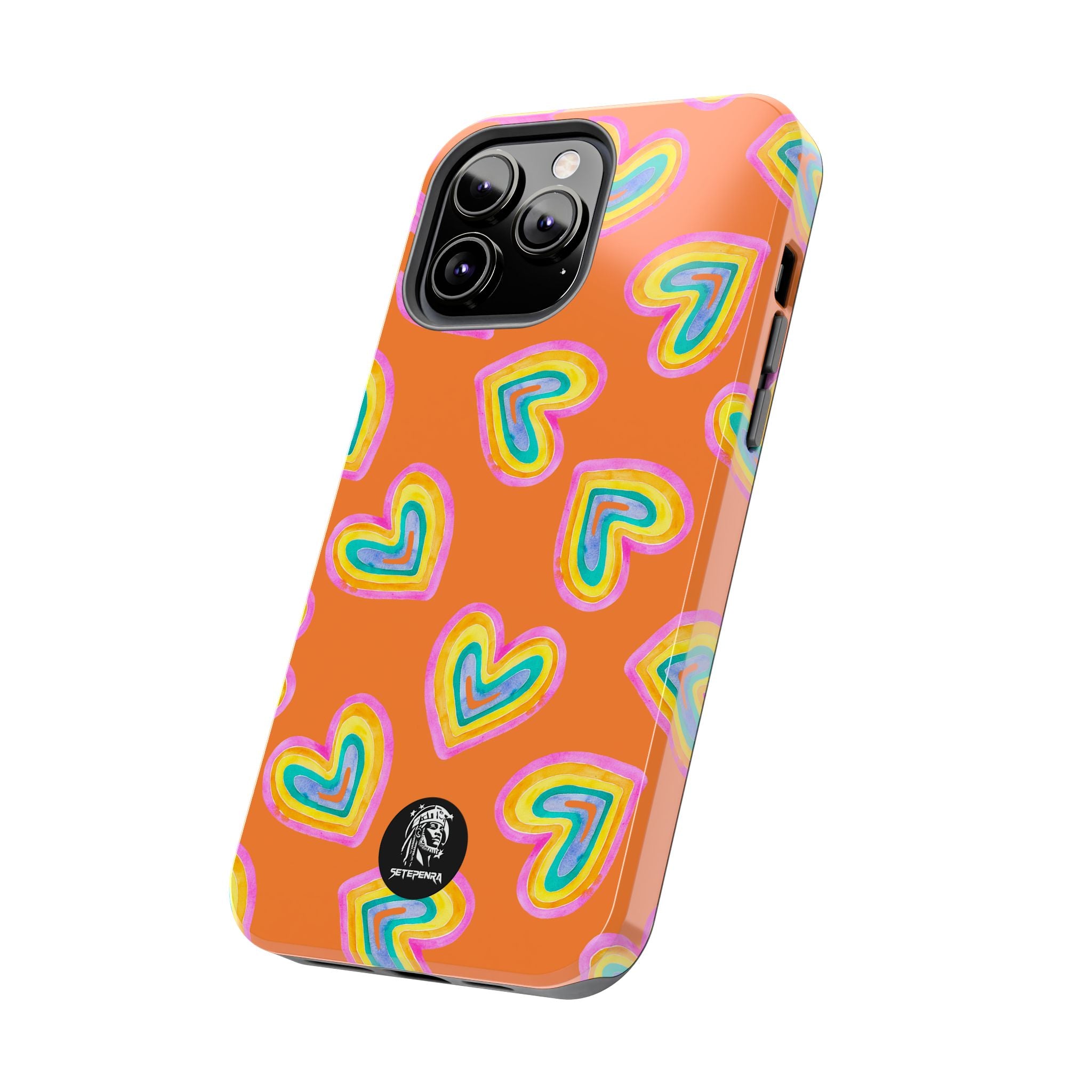 Rainbow Heart Tough Phone Case (For iPhone, Galaxy & More) - Crusta
