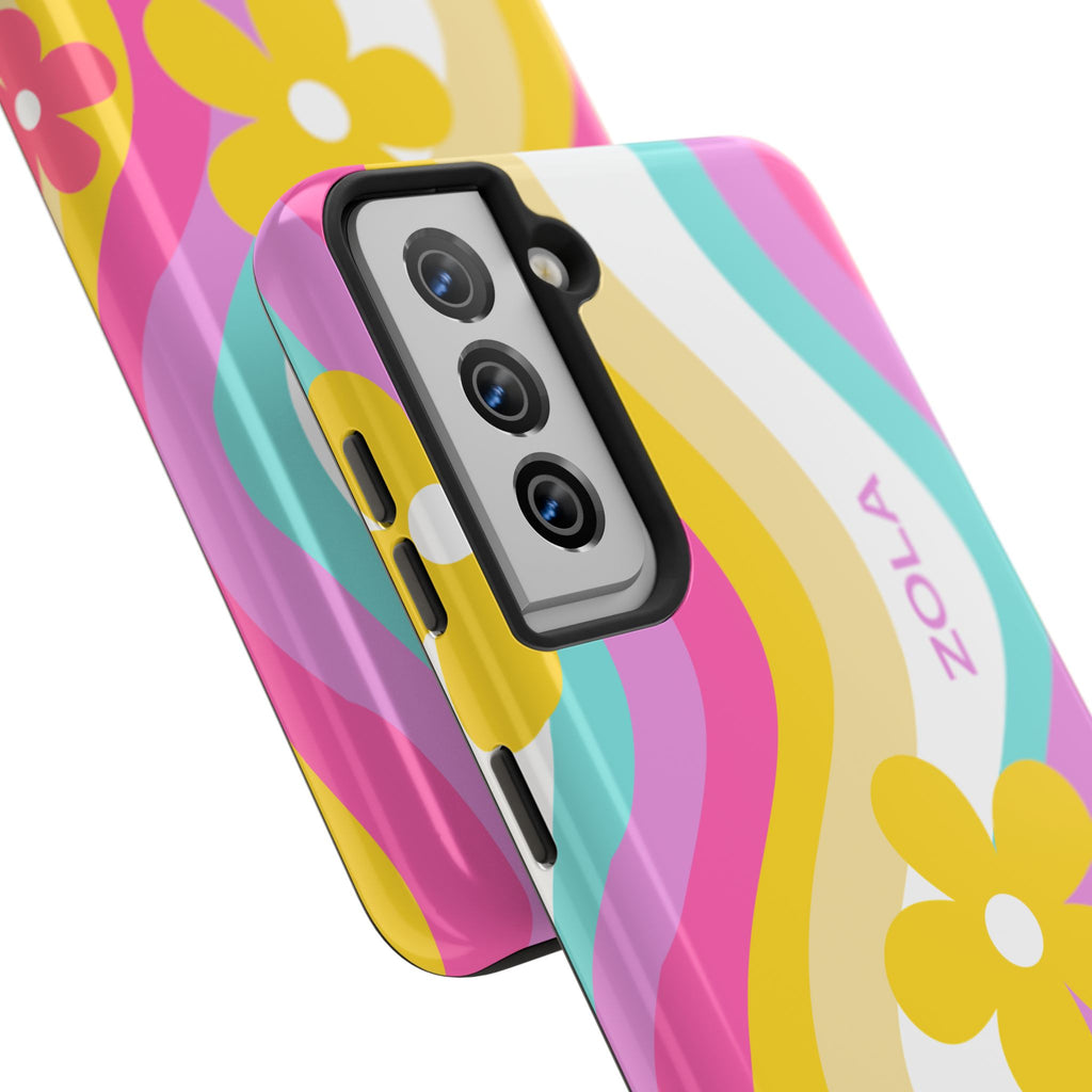 Zola Tough Phone Case (For iPhone, Galaxy & More) - White Wave SETEPENRA Phone Case.