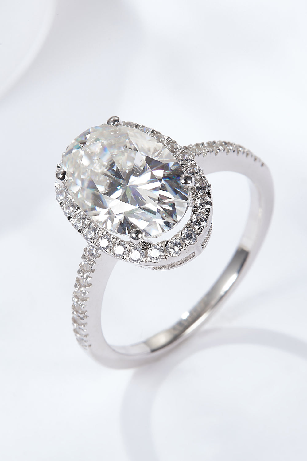 4.5 Carat Moissanite Halo Ring SETEPENRA .