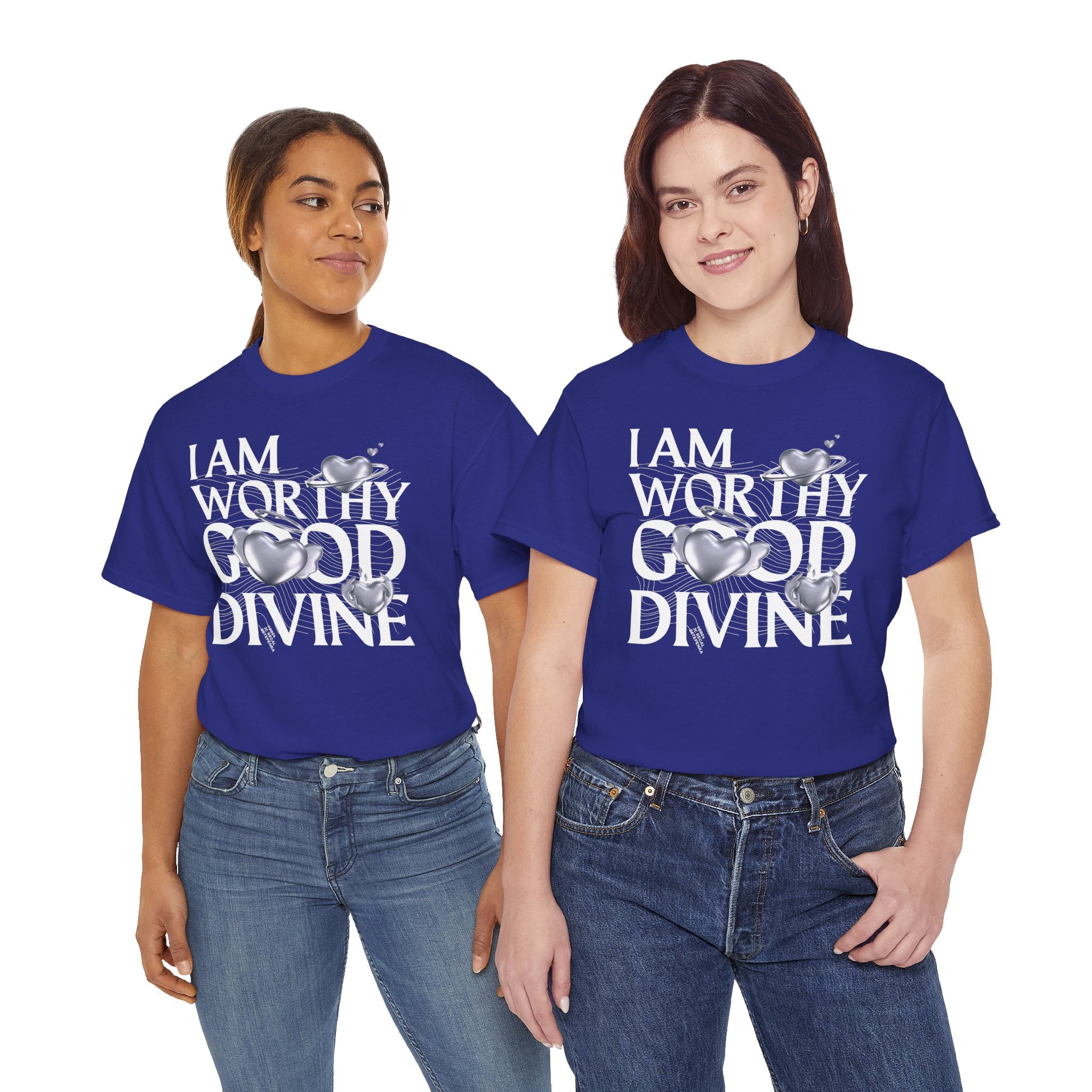 I AM WORTHY GOOD DIVINE Unisex Heavy Cotton Tee