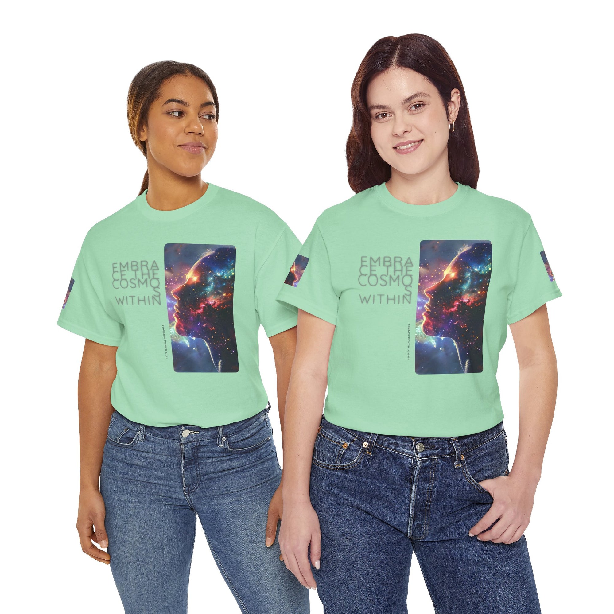 Embrace The Cosmos Within Unisex Heavy Cotton Tee