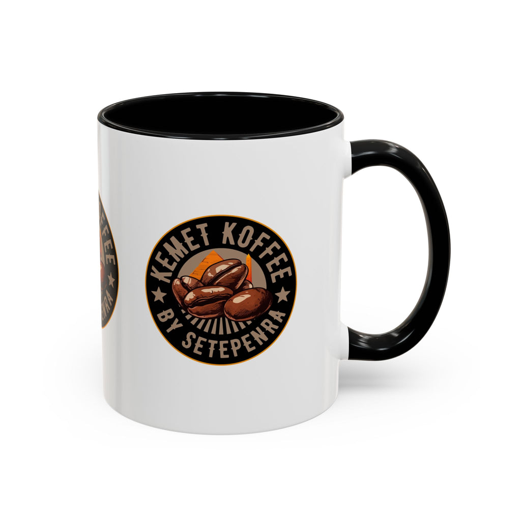 Kemet Koffee By Setepenra Accent Coffee Mug, 11oz, 15oz (Various Colors)