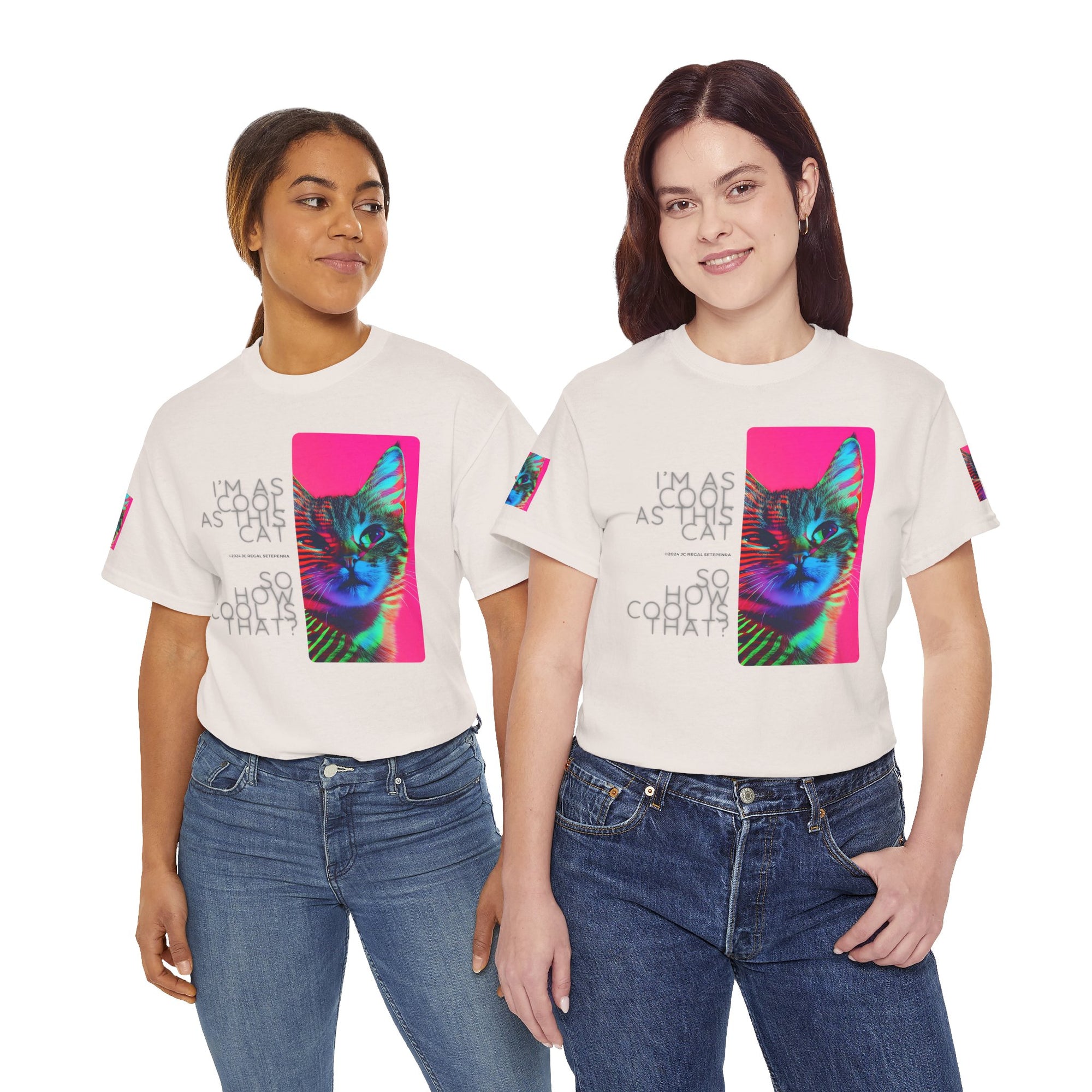 Cool Cat (Whiskers 2) Unisex Heavy Cotton Tee