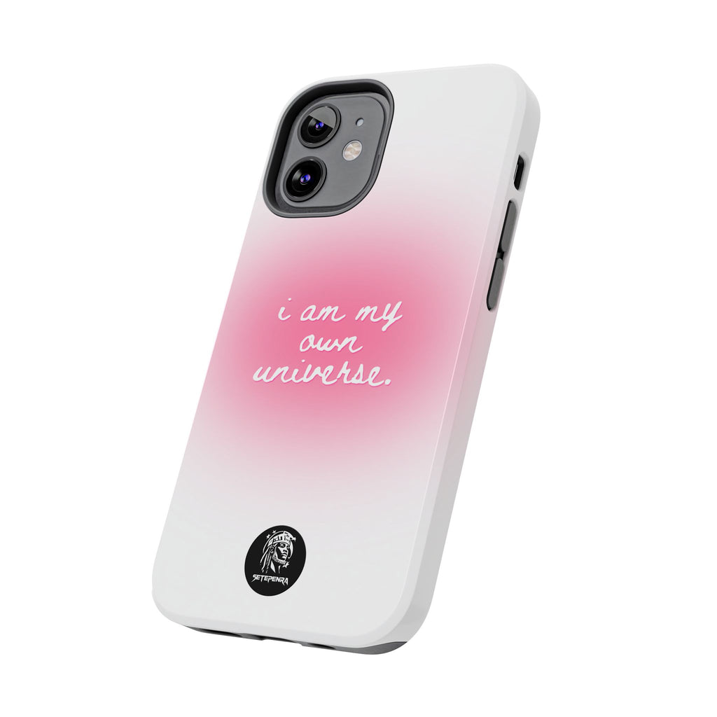 I Am My Own Universe Tough Phone Case (For iPhone, Galaxy & More) - White