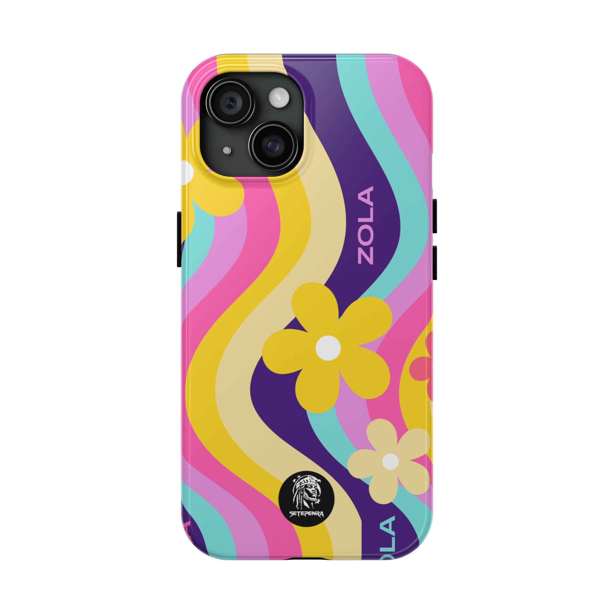 Zola Tough Phone Case (For iPhone, Galaxy & More) - Purple Wave
