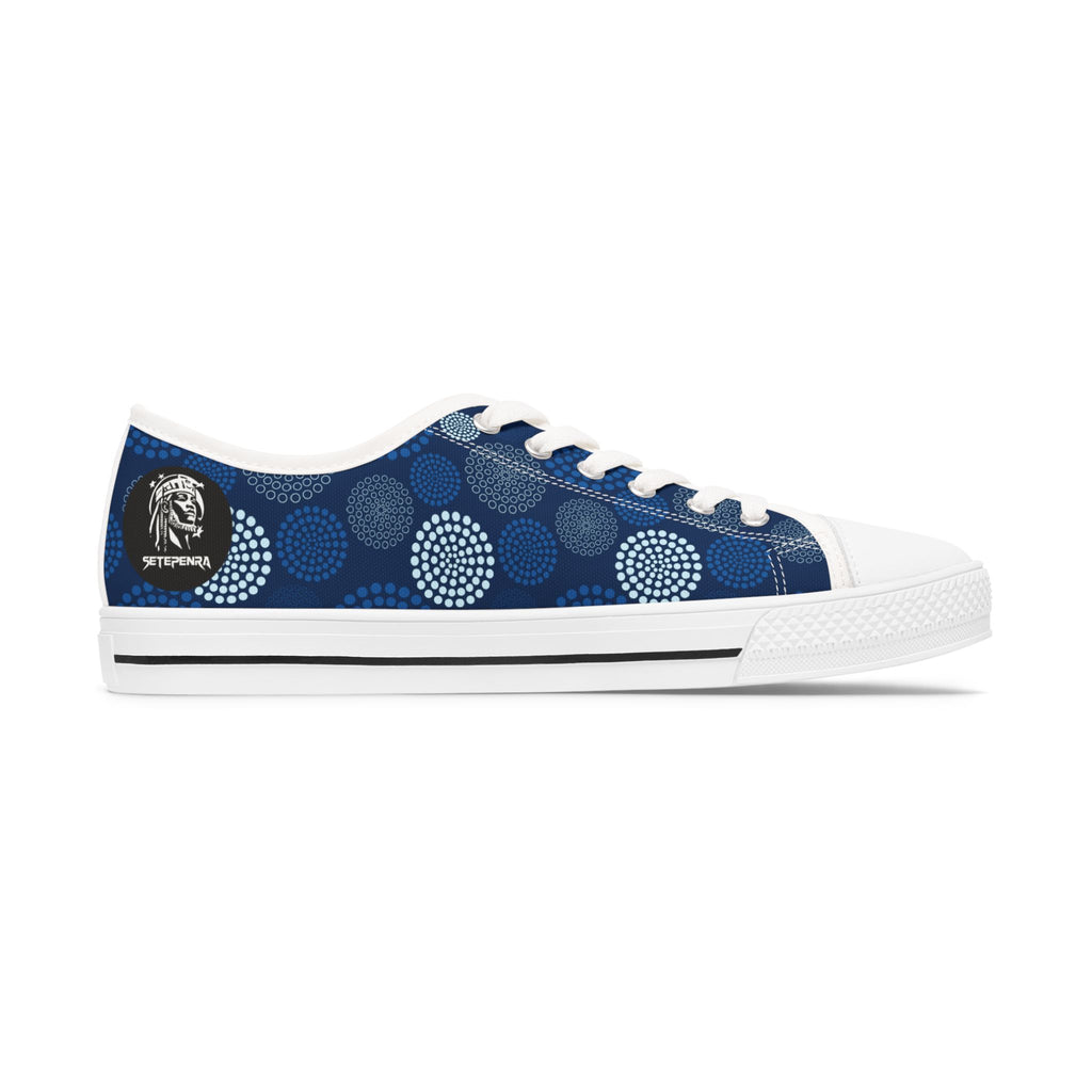 Kaleido Blue Women's Low Top Sneakers