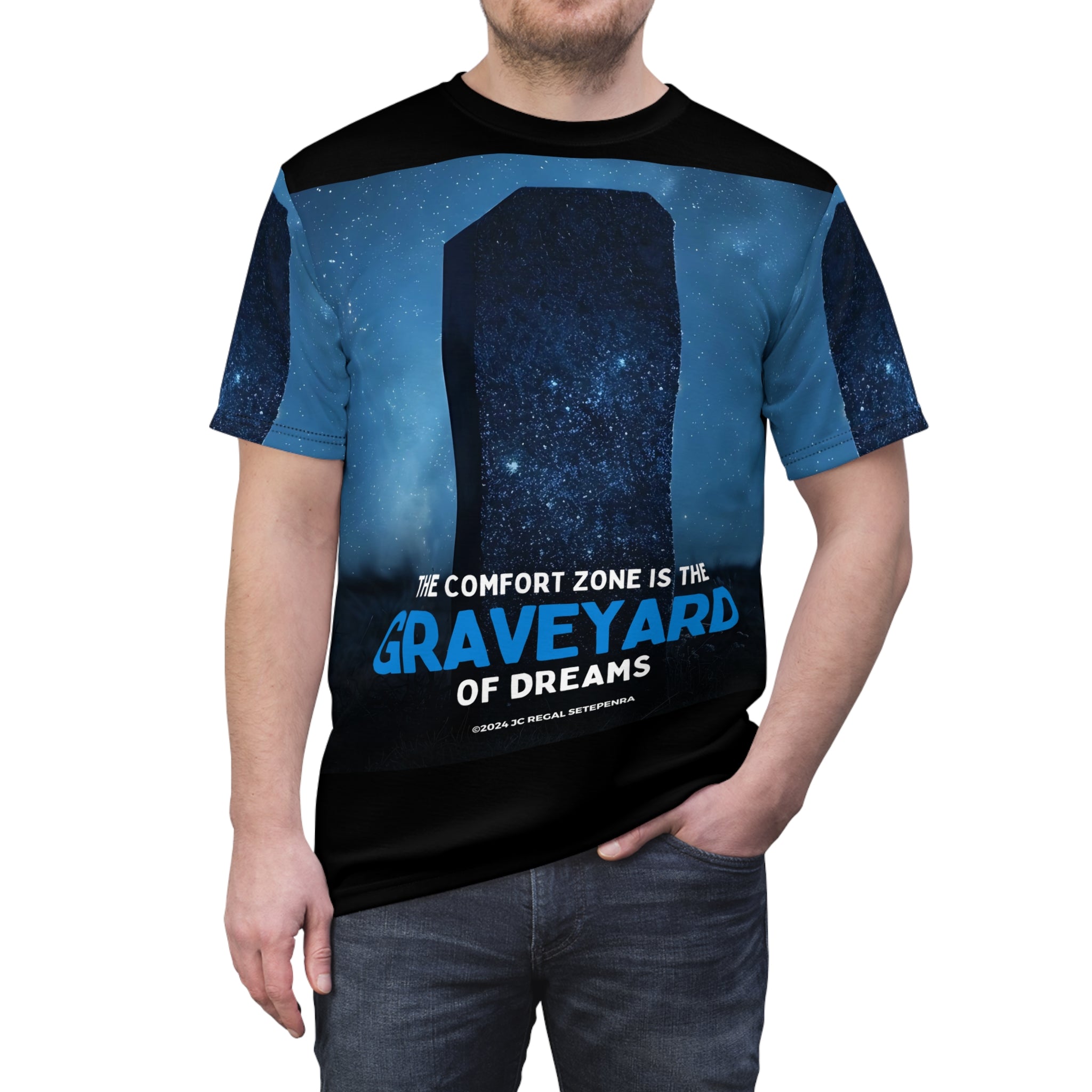 Graveyard of Dreams Unisex Cut & Sew Tee SETEPENRA All Over Prints.
