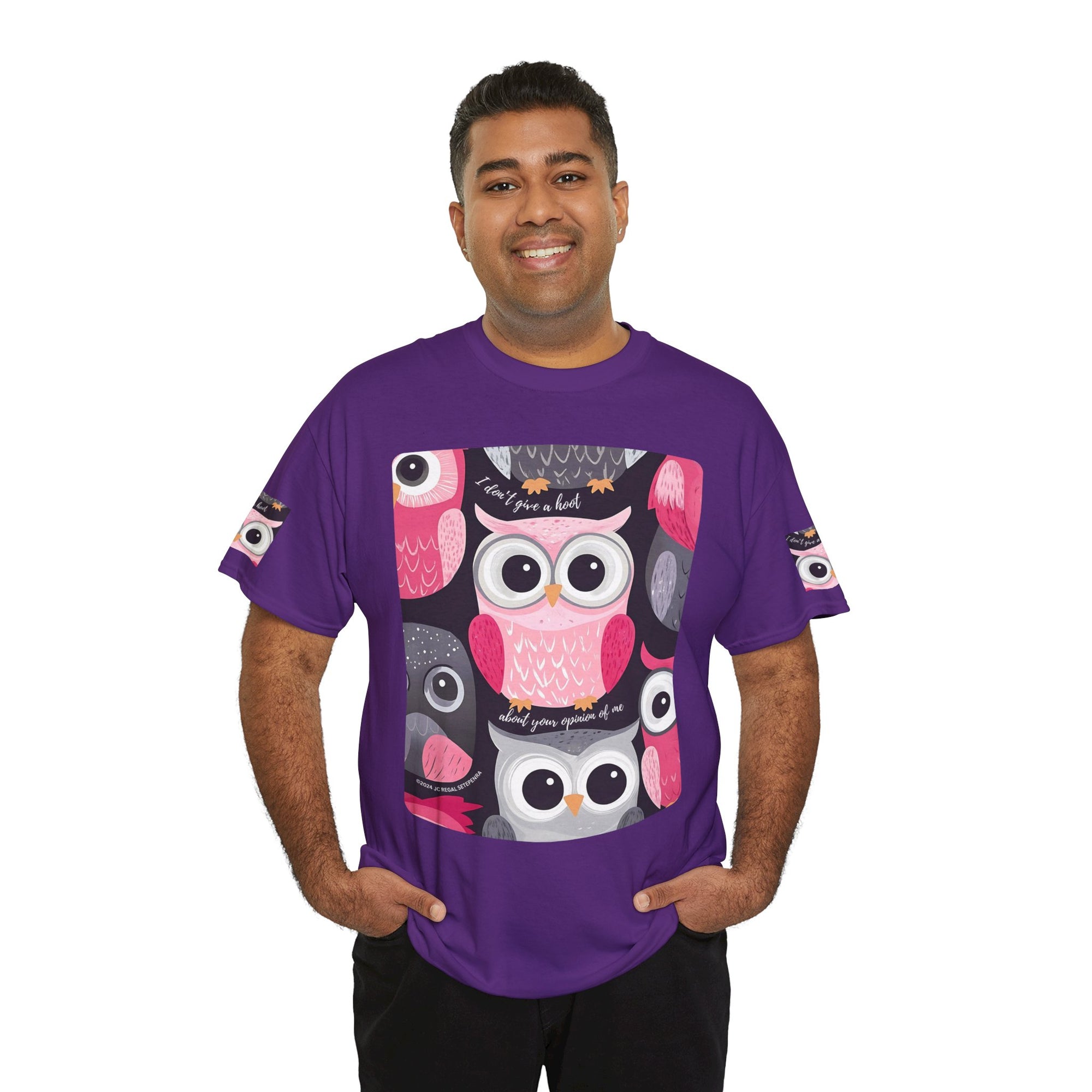 Don't Give A Hoot Unisex Heavy Cotton Tee