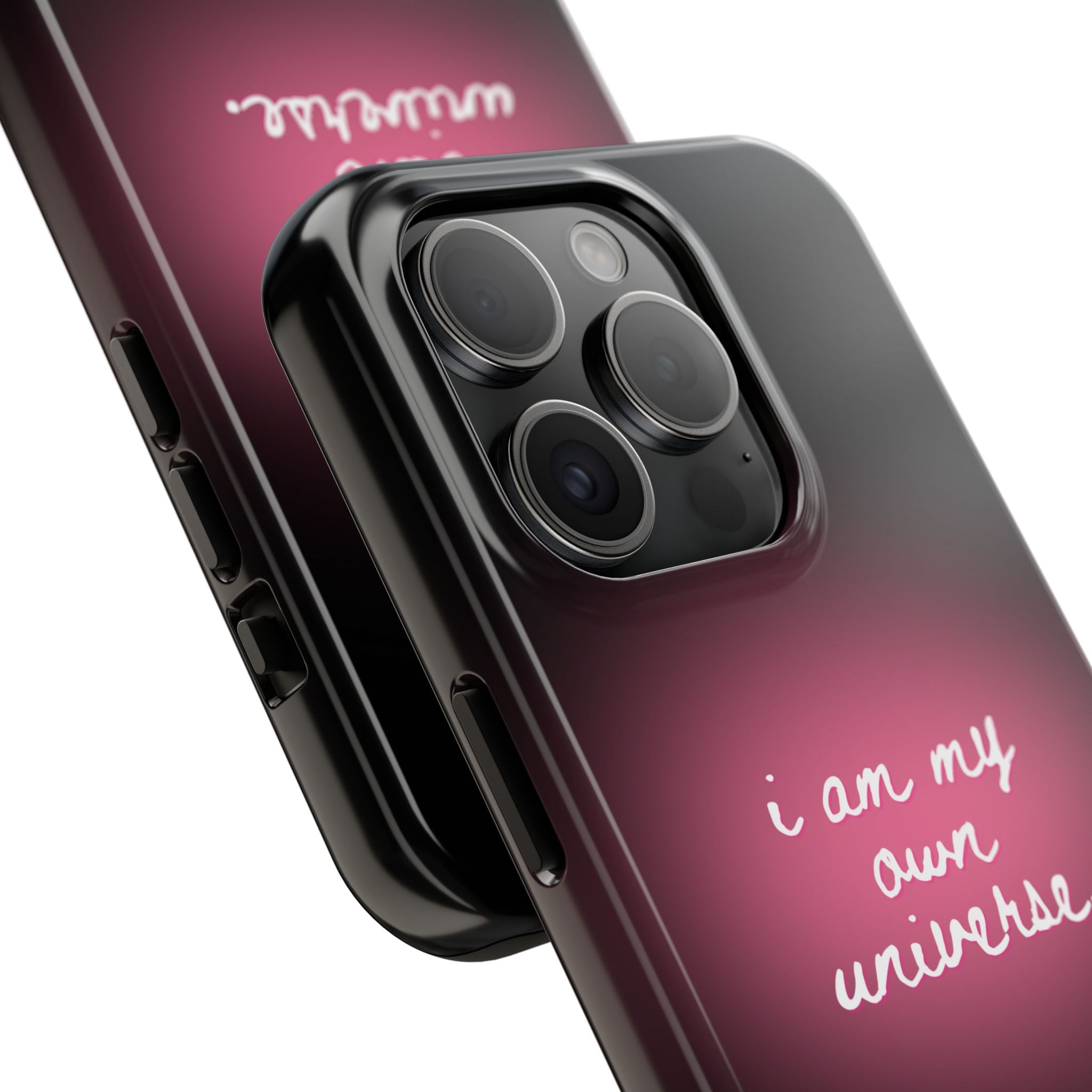 I Am My Own Universe — Pink Glow Protective Cover Tough Phone Case