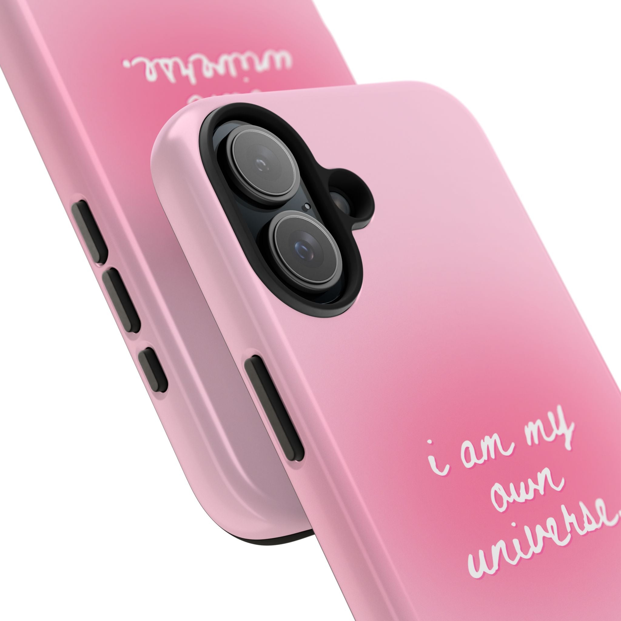 I Am My Own Universe — Pink Gradient Protective Cover Tough Phone Case