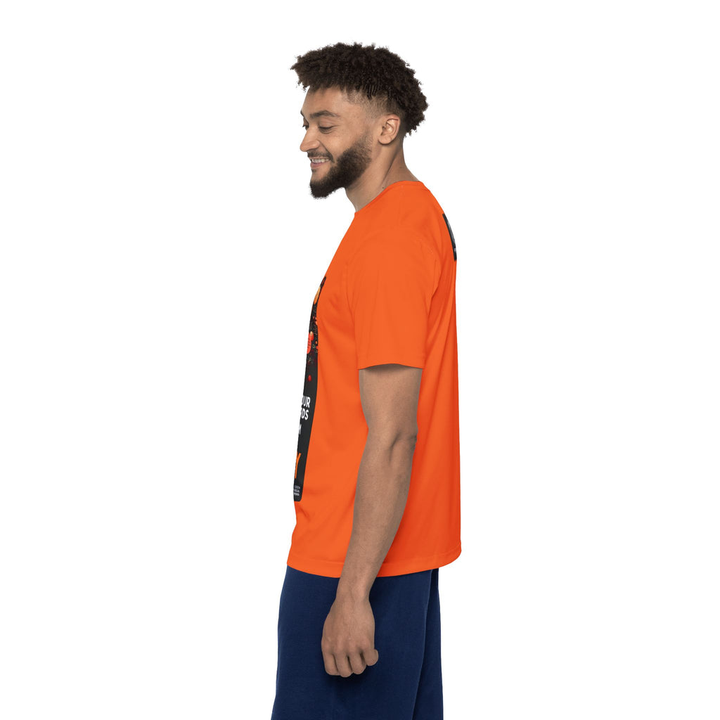 Mind Your Words Men's Sports Jersey (Orange) SETEPENRA All Over Prints.