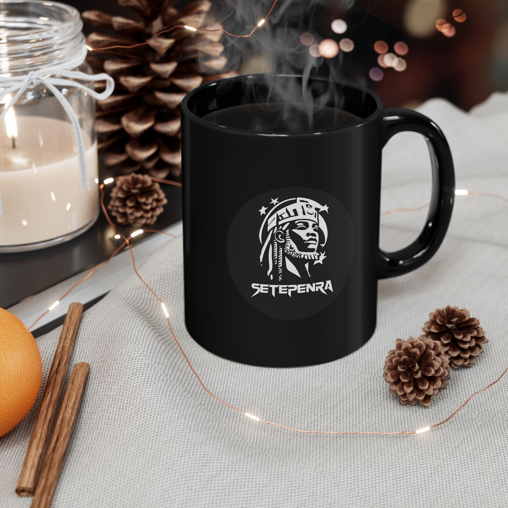 SETEPENRA Black Mug (11oz, 15oz)