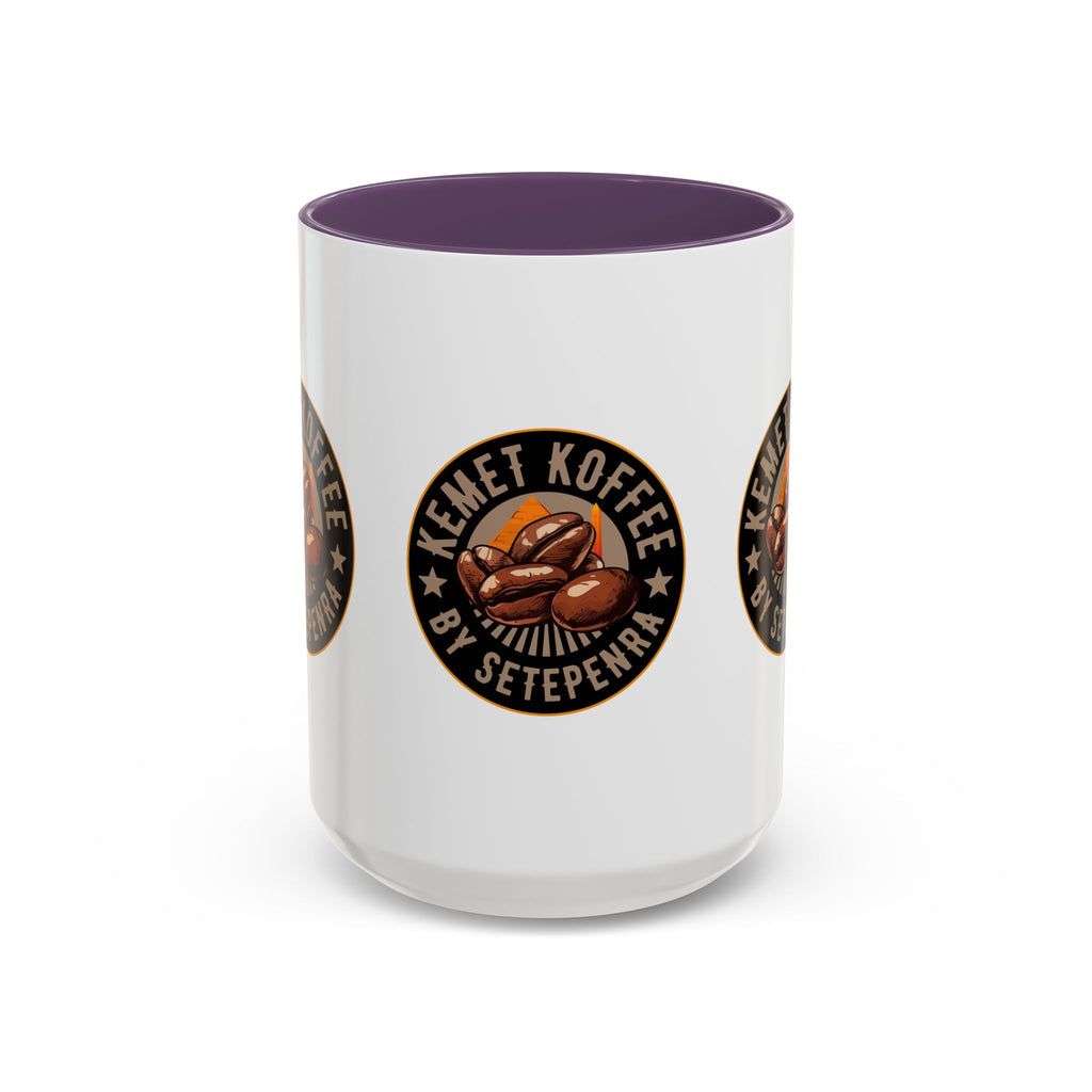 Kemet Koffee By Setepenra Accent Coffee Mug, 11oz, 15oz (Various Colors)