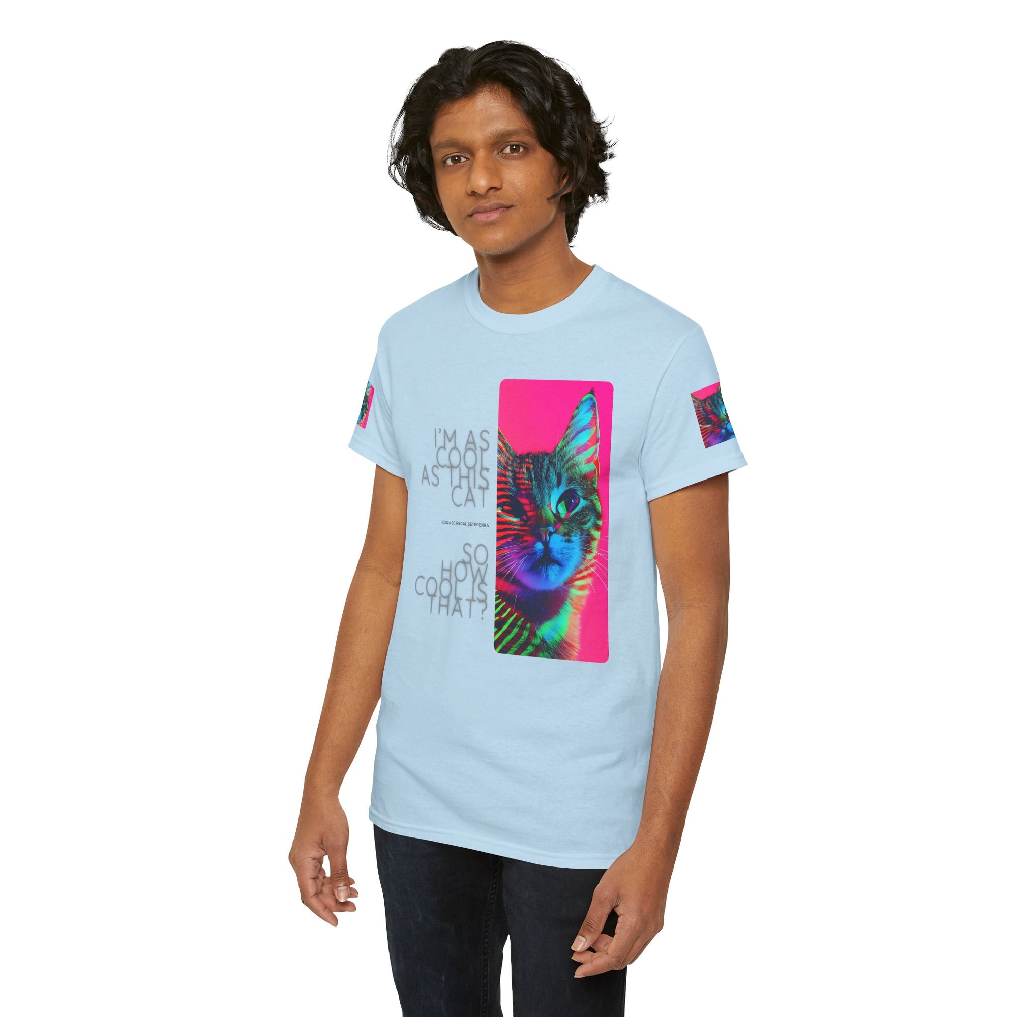 Cool Cat (Whiskers 2) Unisex Heavy Cotton Tee