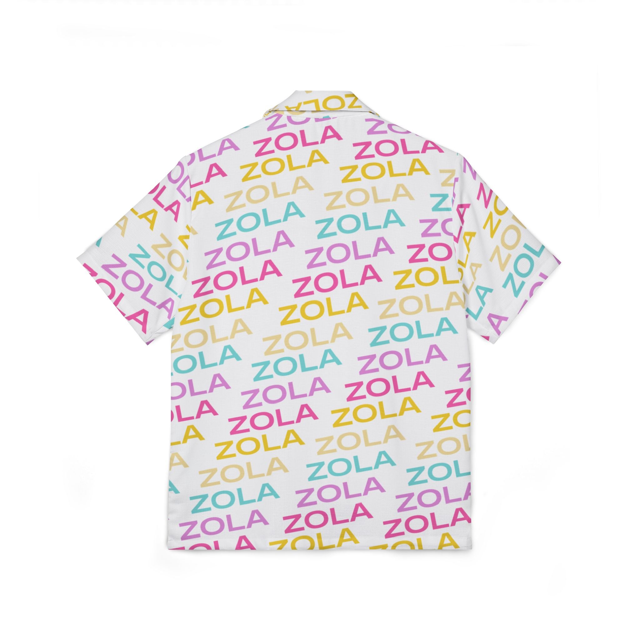 Zola Men's Hawaiian Camp Shirt (White) SETEPENRA All Over Prints.
