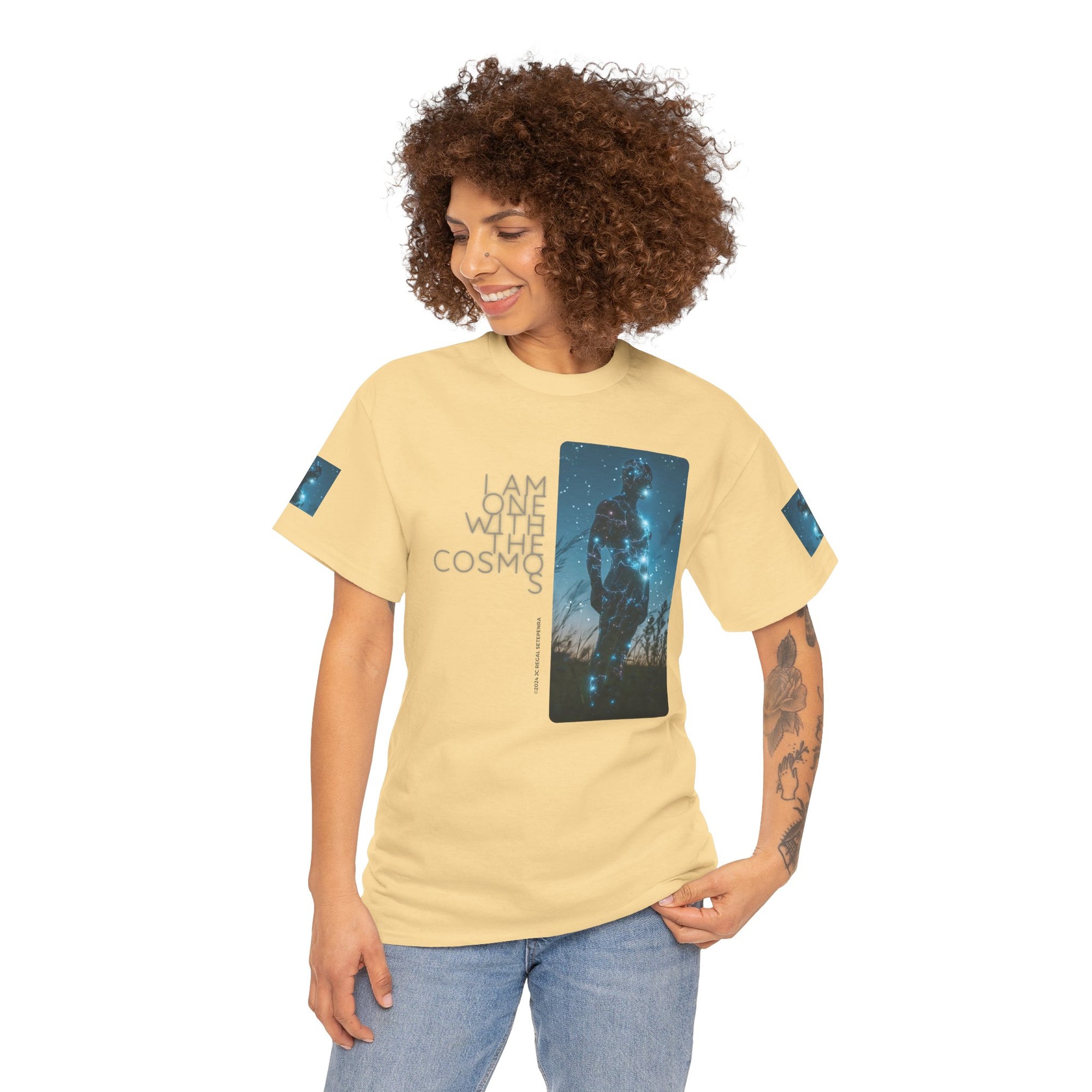 One With The Cosmos Unisex Heavy Cotton Tee