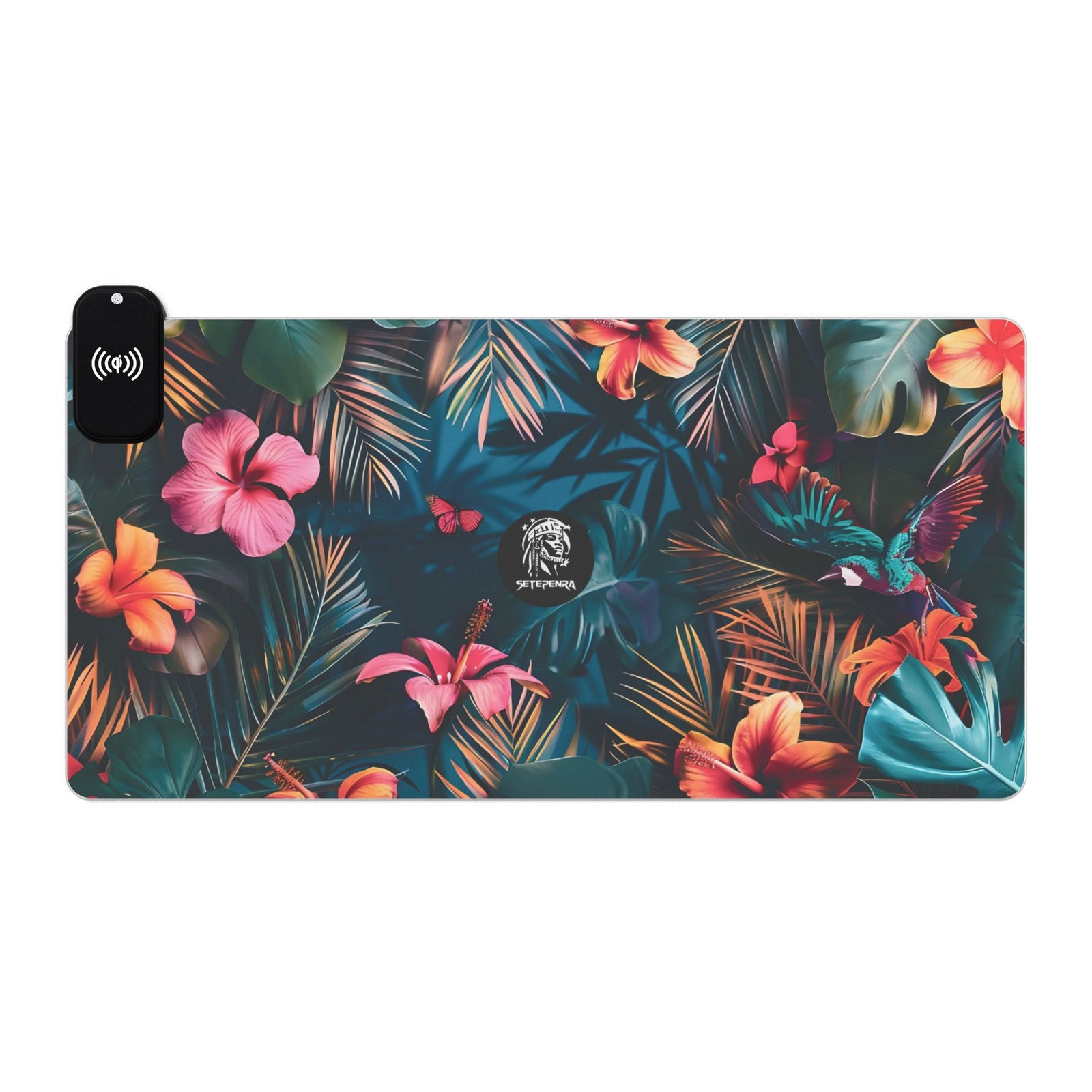 Tropican Retreat (Scene 4) LED Gaming Mousepad w/Wireless Charging
