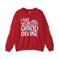 I AM WORTHY GOOD DIVINE Unisex Heavy Blend™ Crewneck Sweatshirt SETEPENRA Sweatshirt.