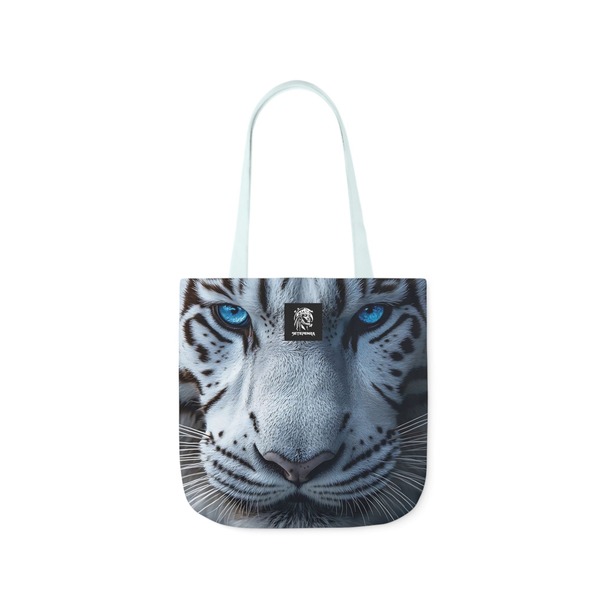 Primal Power Canvas Tote Bag, 5-Color Straps - White Tiger (1st Edition)