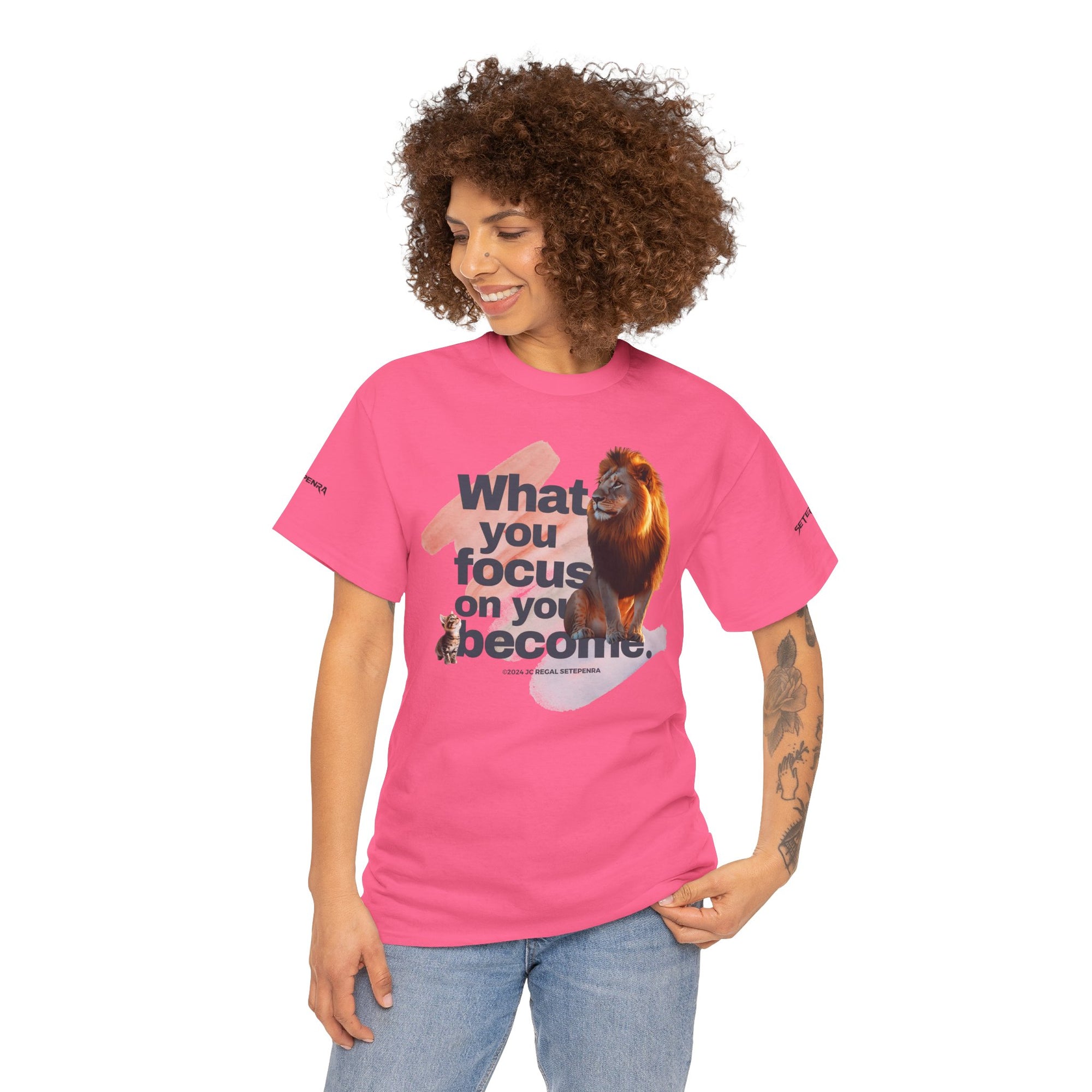 What You Focus On You Become Unisex Heavy Cotton Tee