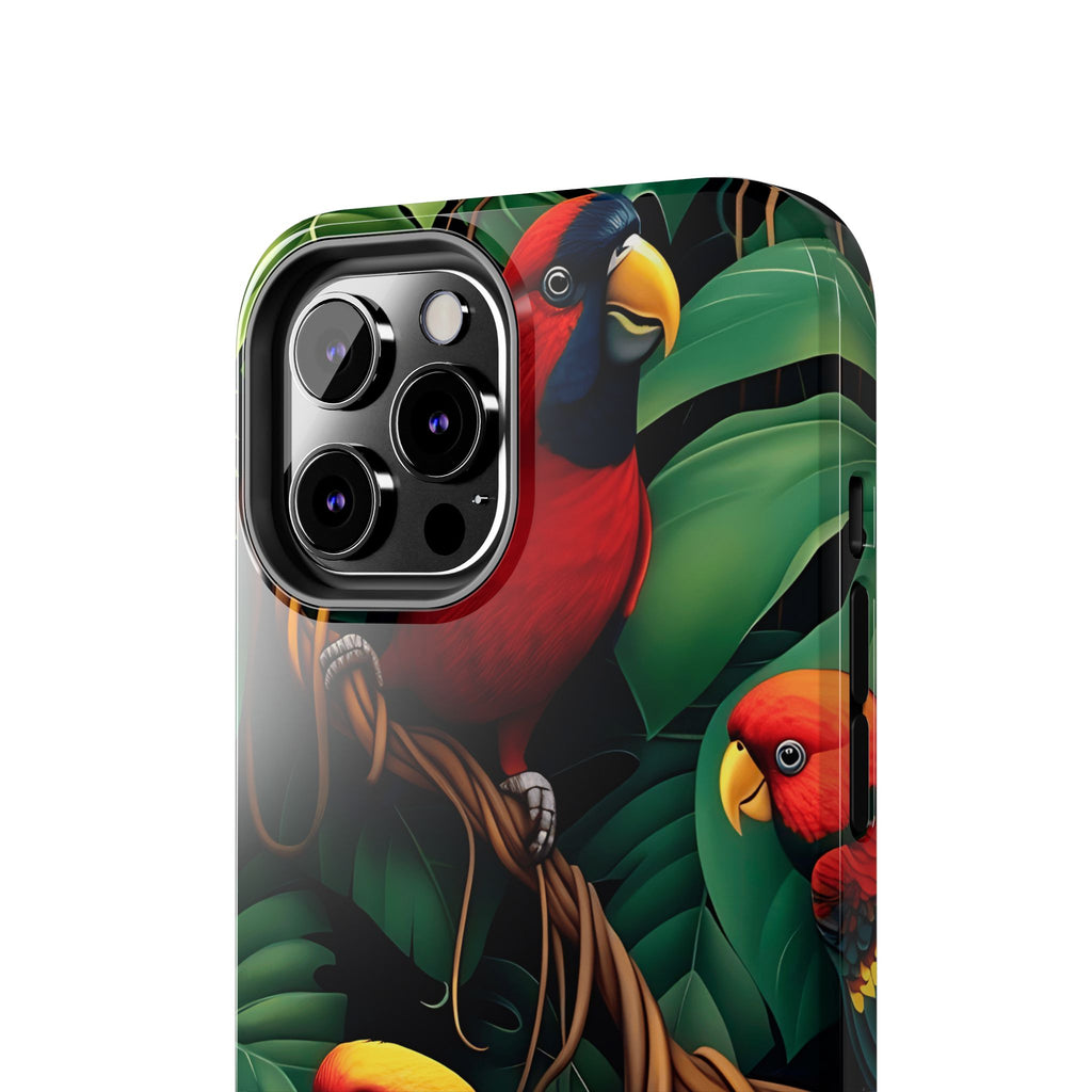 Tri-Parrot Tough Phone Case (For iPhone, Galaxy & More)