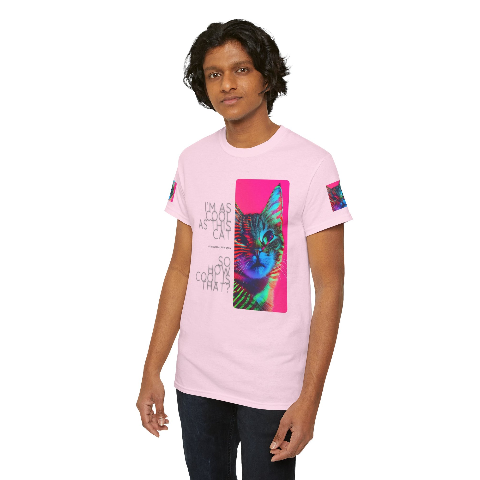 Cool Cat (Whiskers 2) Unisex Heavy Cotton Tee